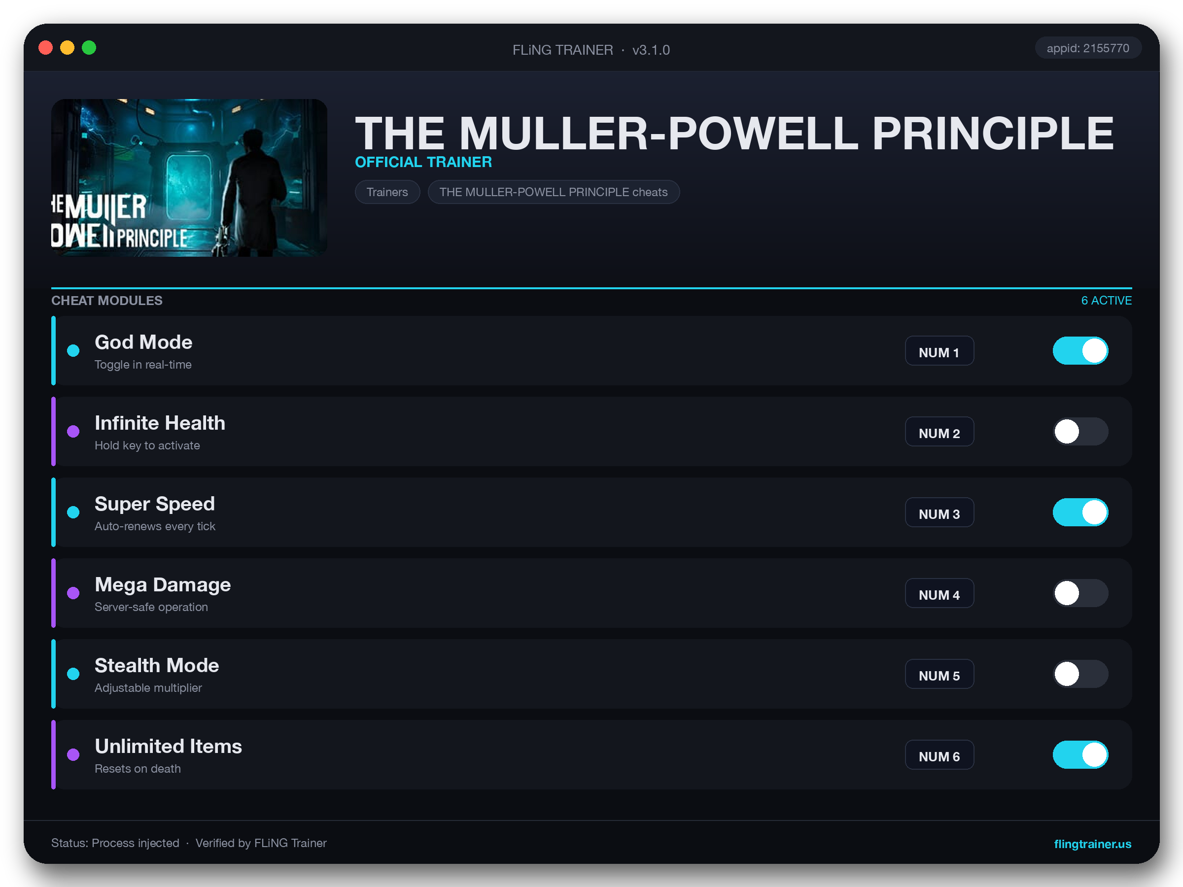 THE MULLER-POWELL PRINCIPLE Trainer interface