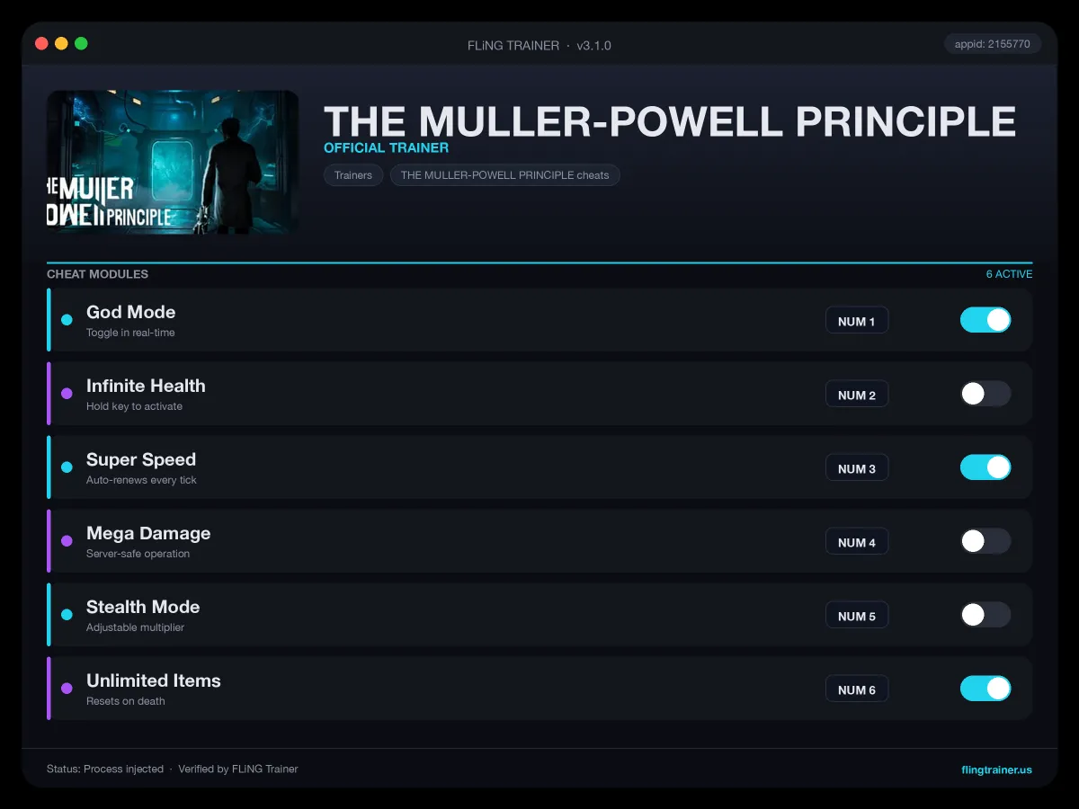 THE MULLER-POWELL PRINCIPLE Trainer interface