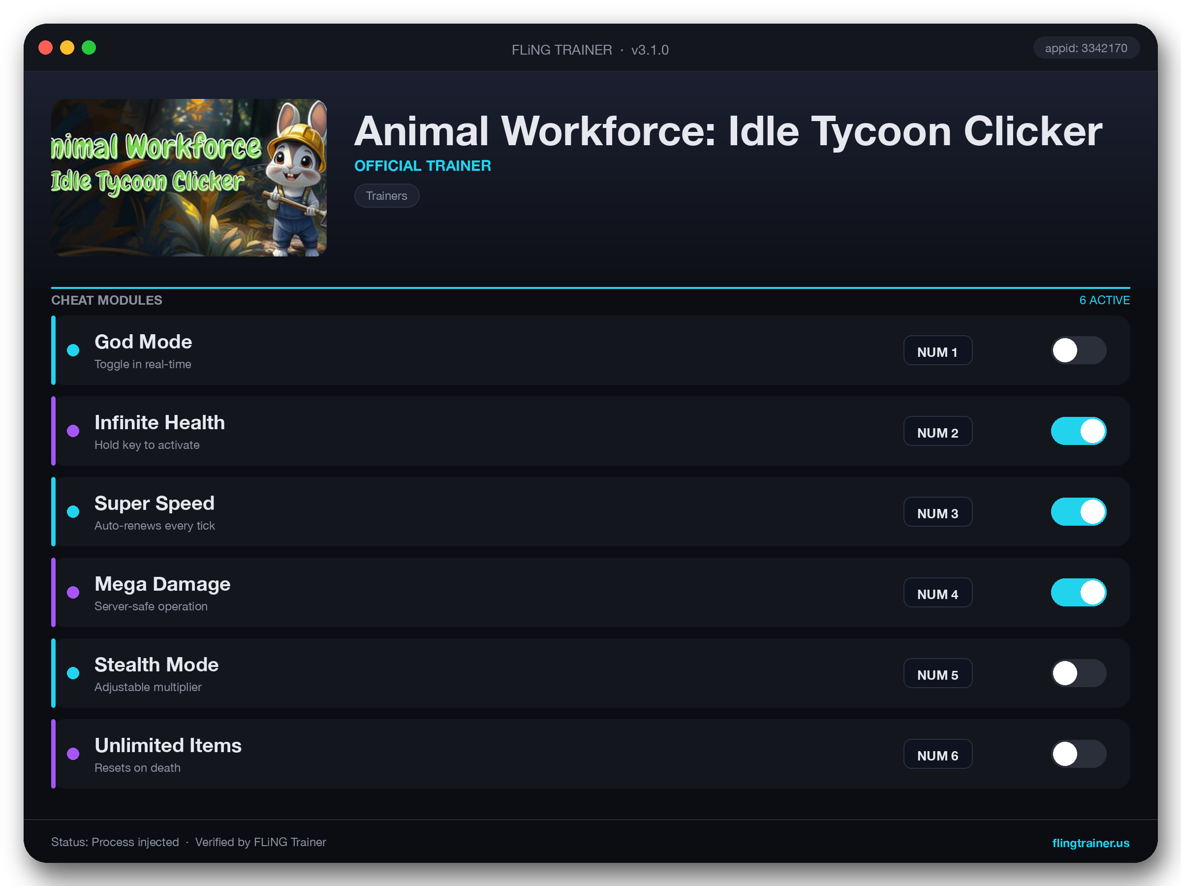 Animal Workforce: Idle Tycoon Clicker Trainer interface