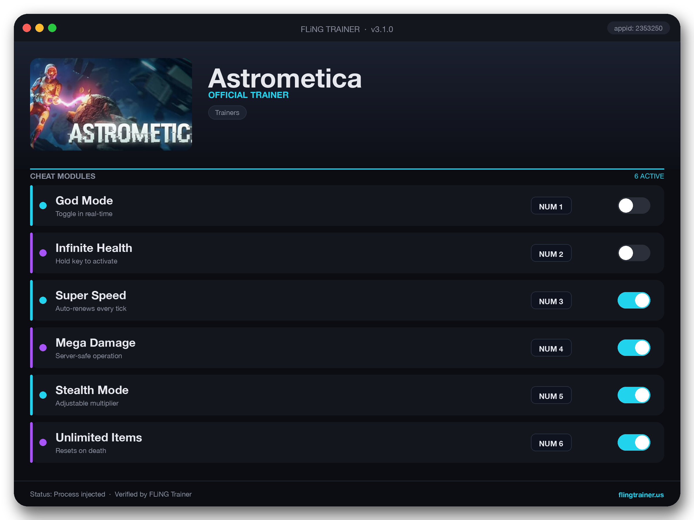 Astrometica Trainer interface