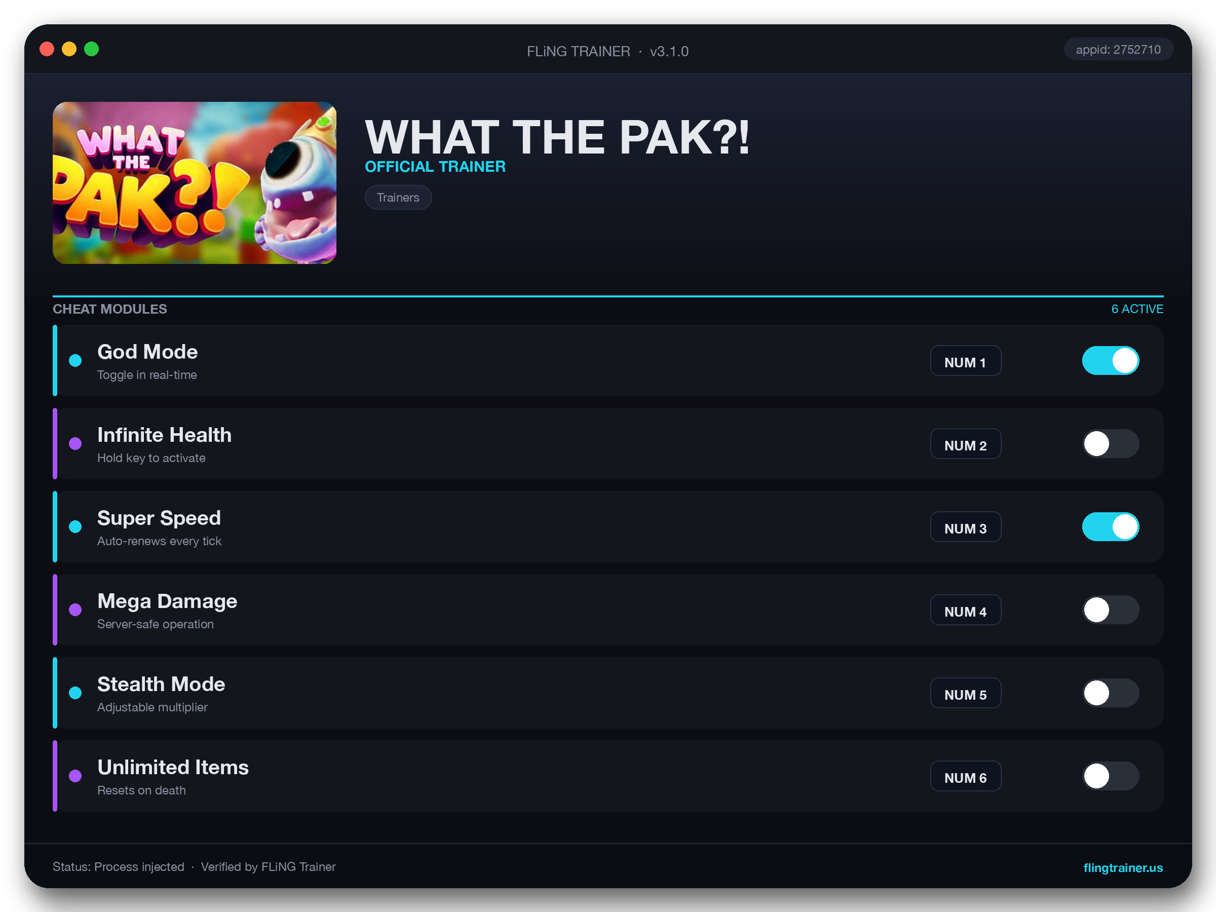 WHAT THE PAK?! Trainer interface