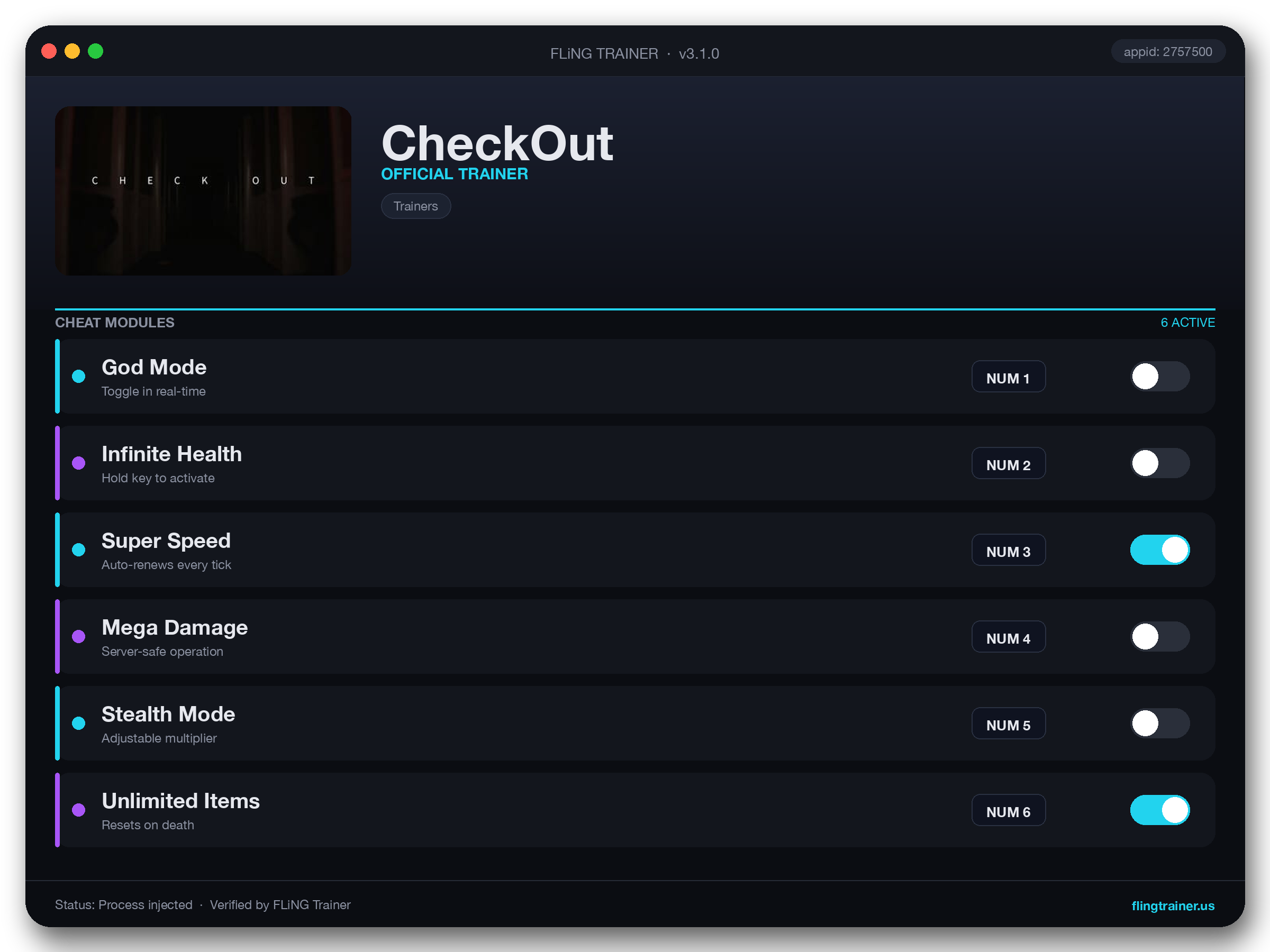 CheckOut Trainer interface