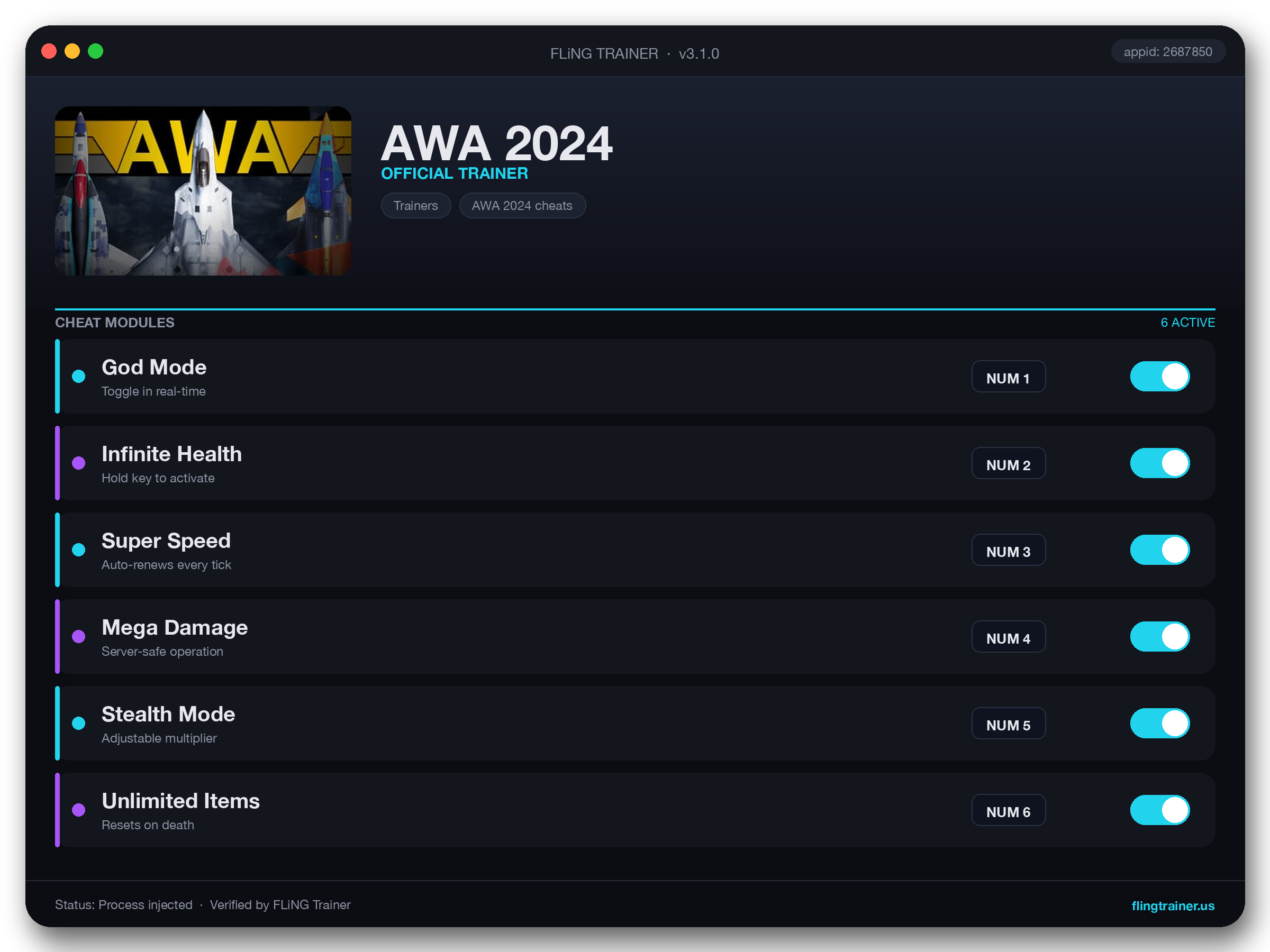 AWA 2024 Trainer interface