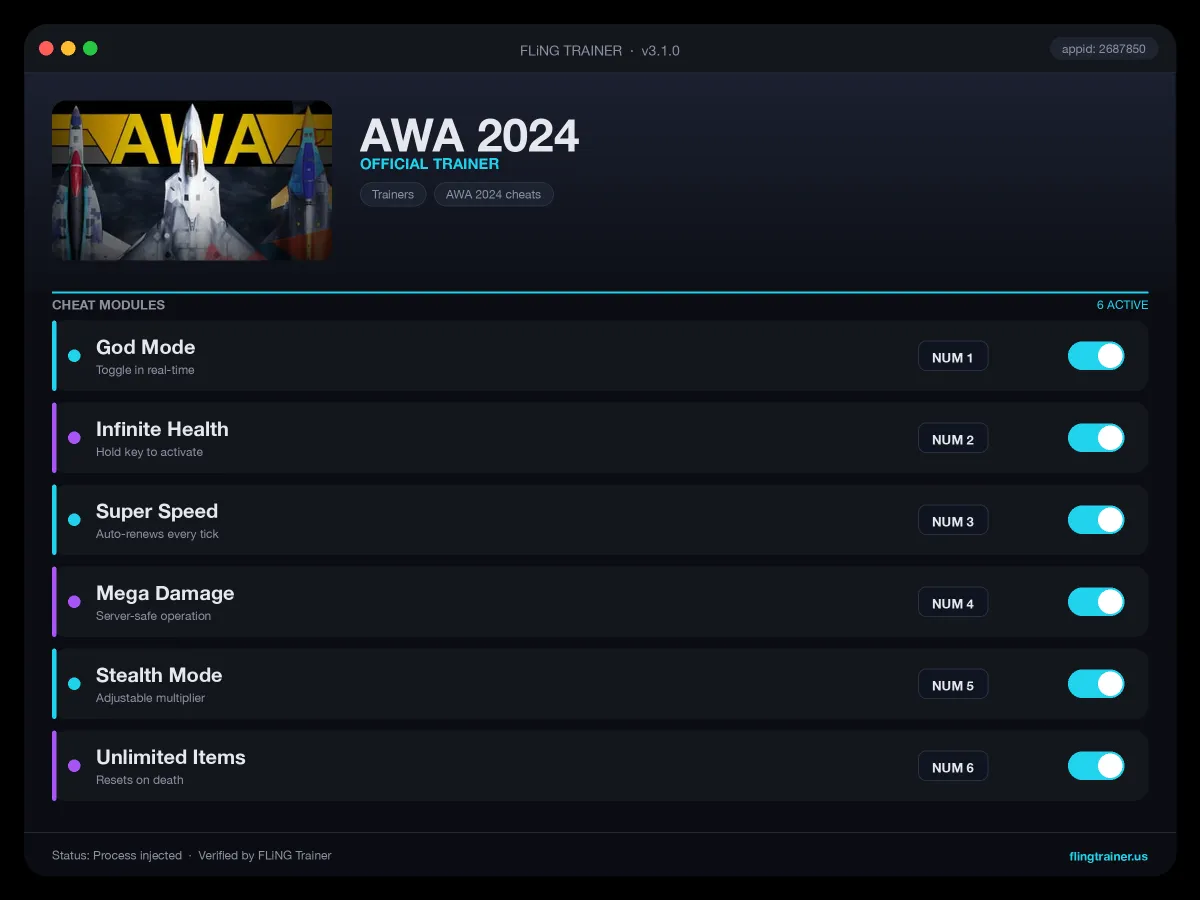 AWA 2024 Trainer interface
