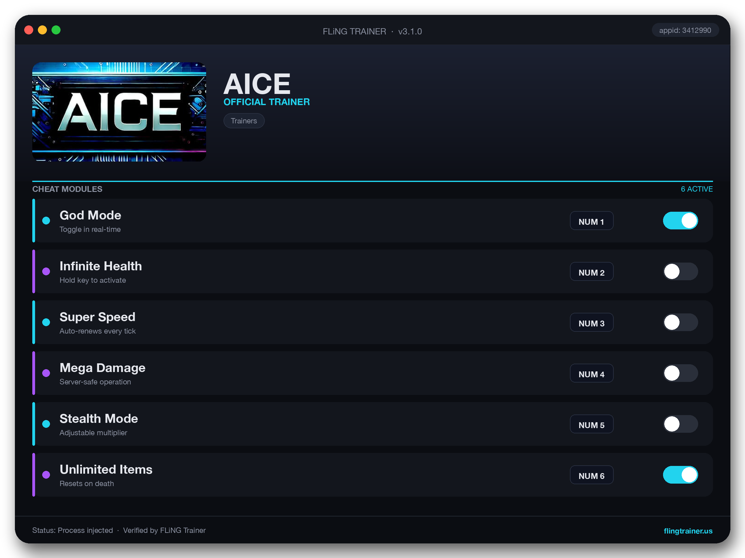 AICE Trainer interface