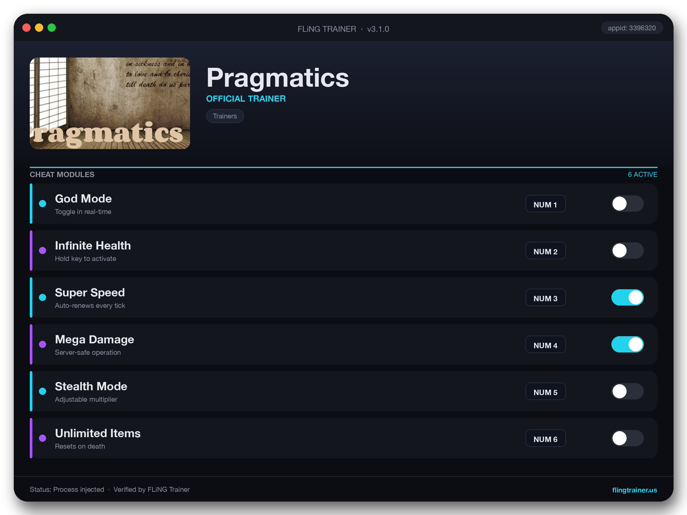 Pragmatics Trainer interface
