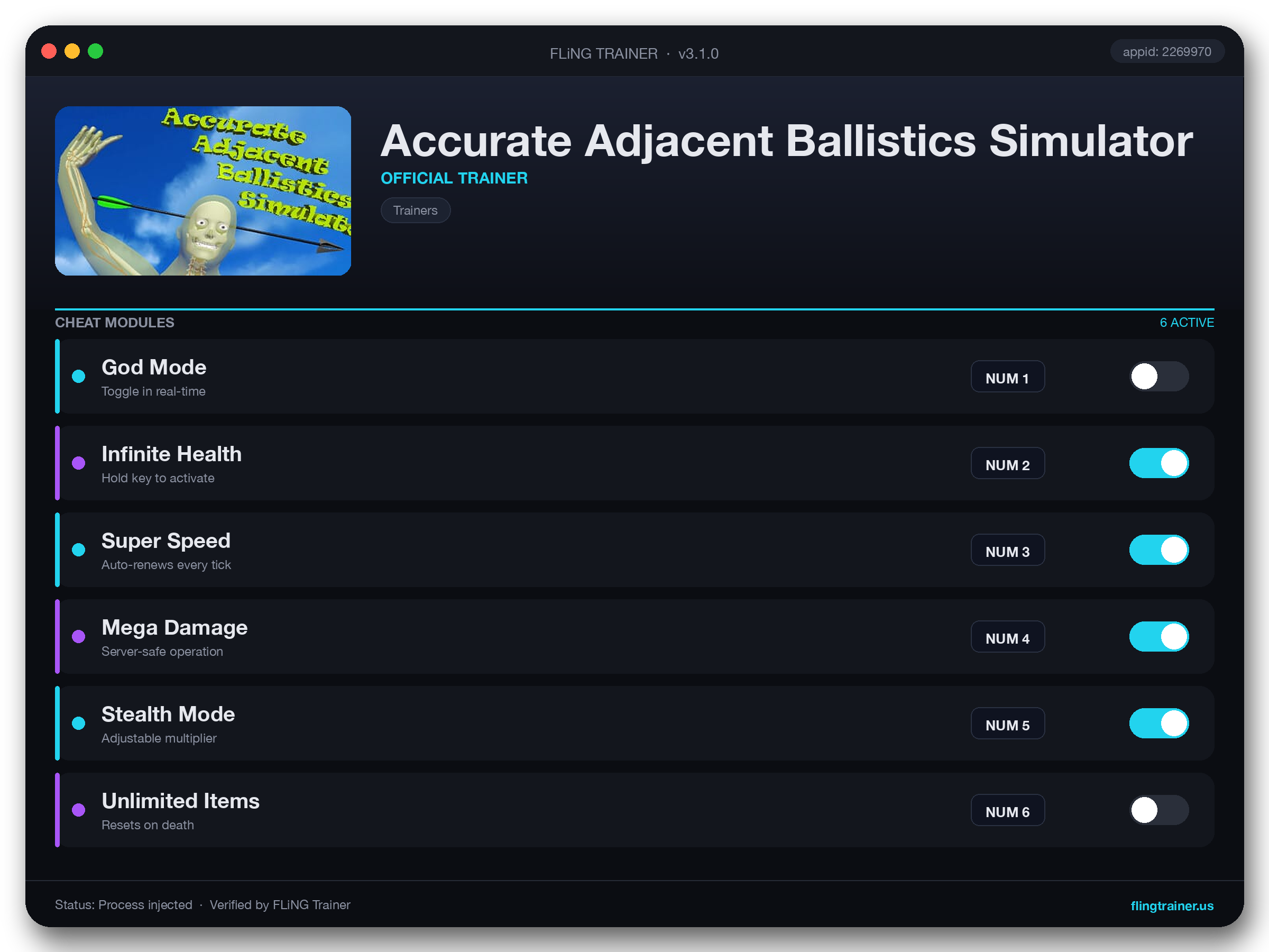 Accurate Adjacent Ballistics Simulator Trainer interface