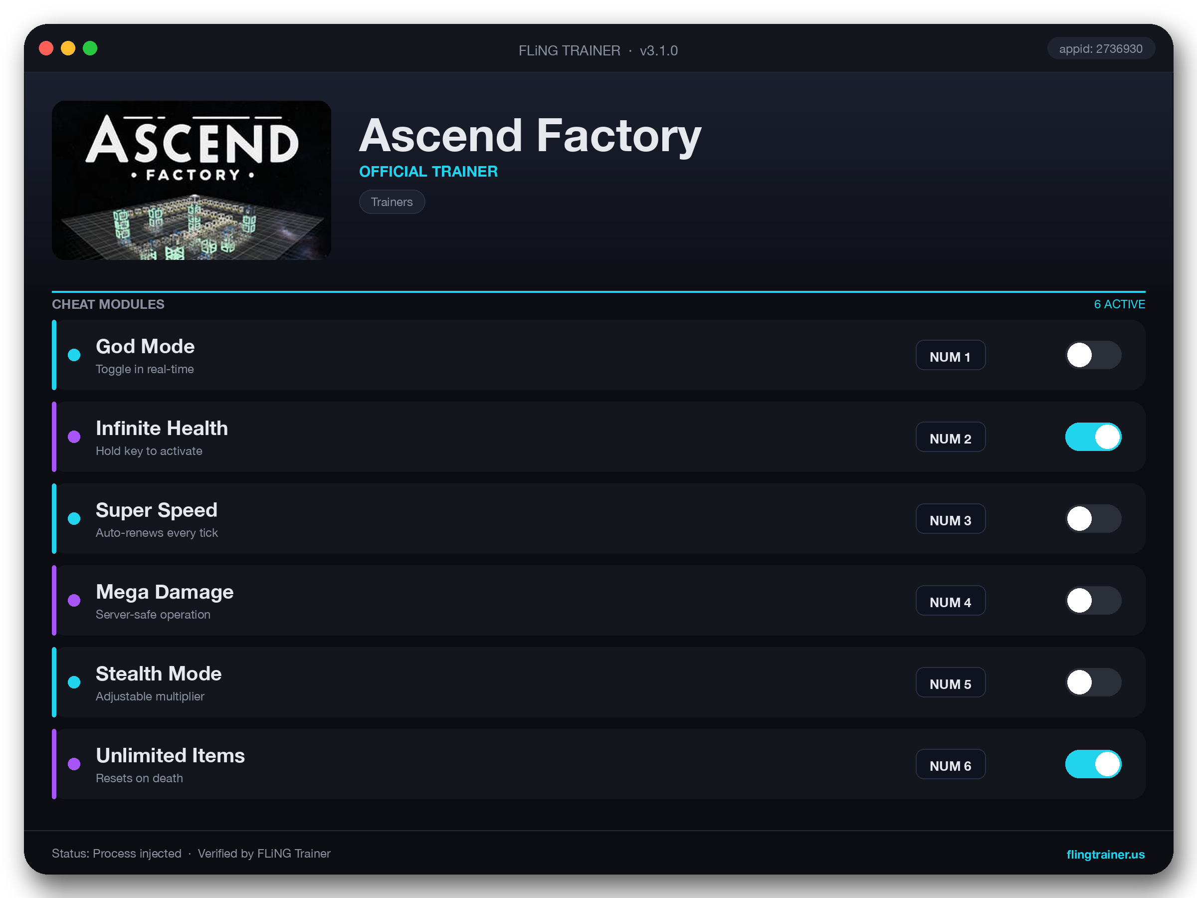 Ascend Factory Trainer interface