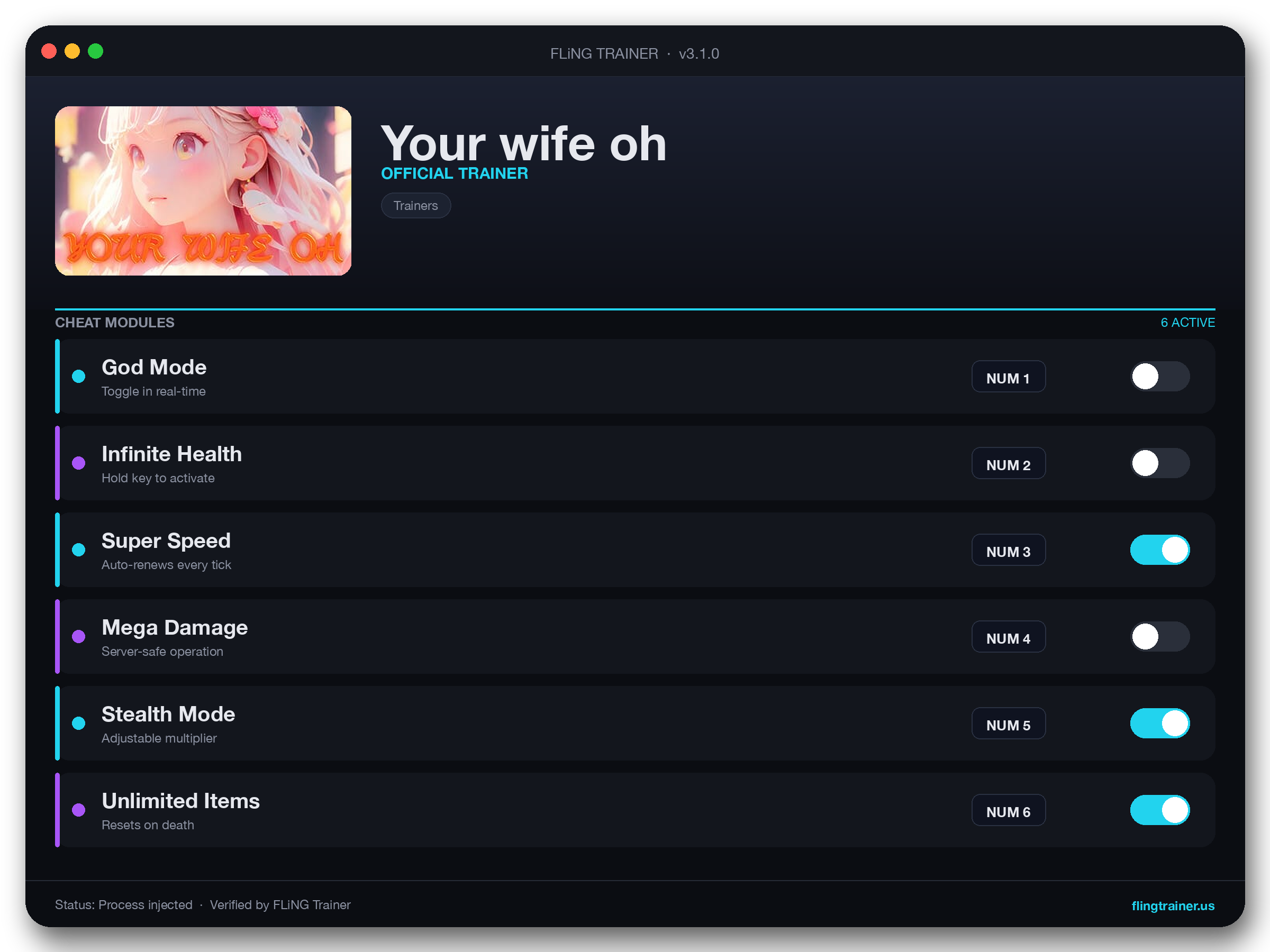 Your wife oh Trainer interface