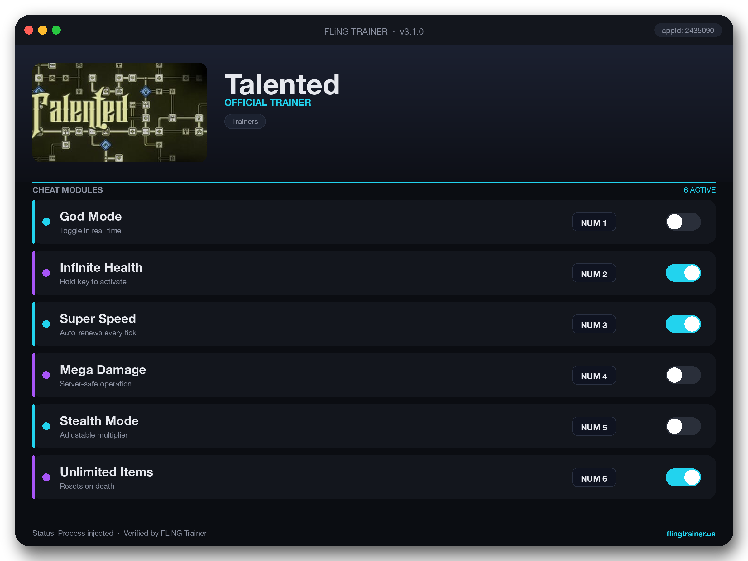 Talented Trainer interface
