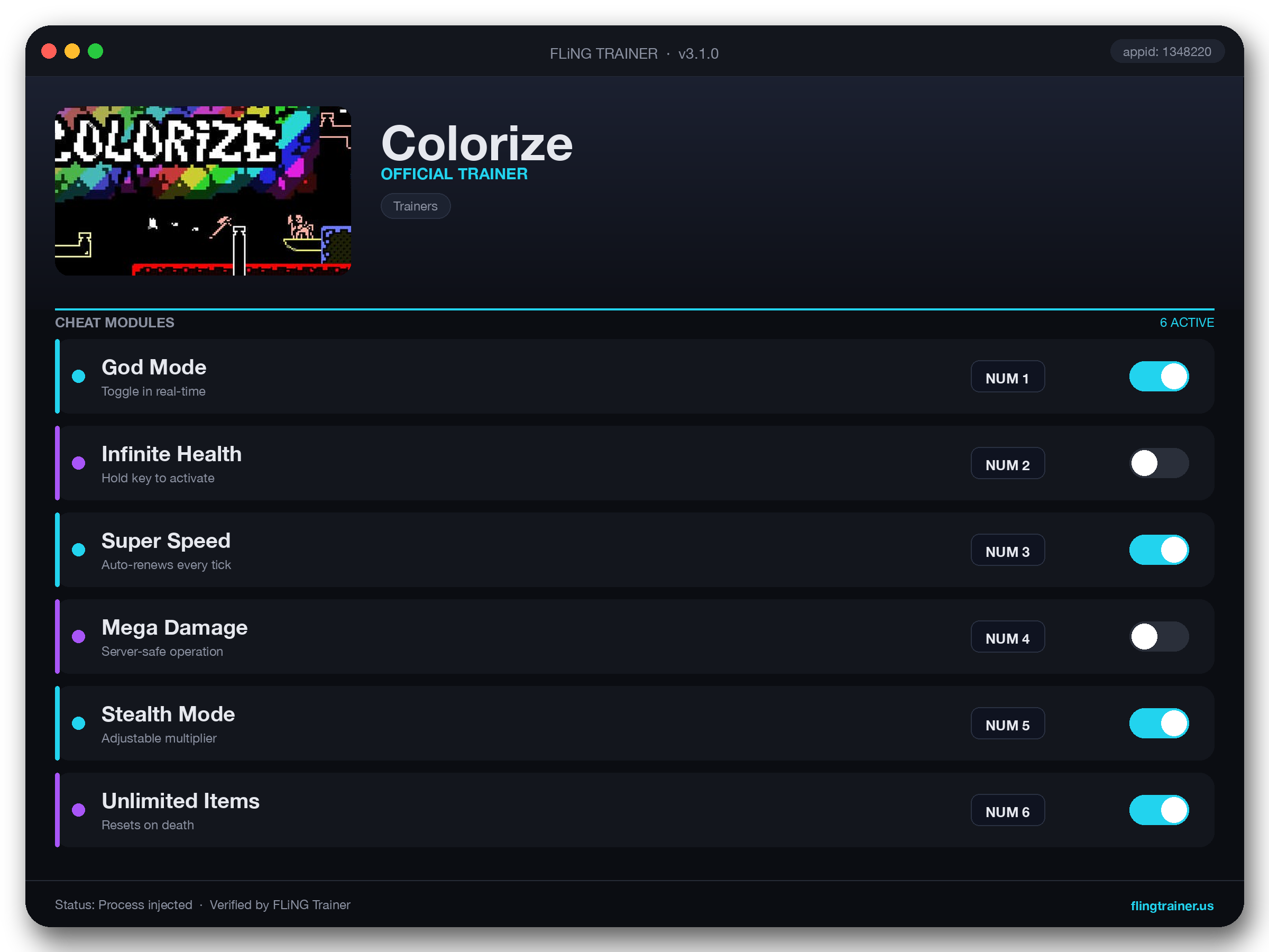 Colorize Trainer interface