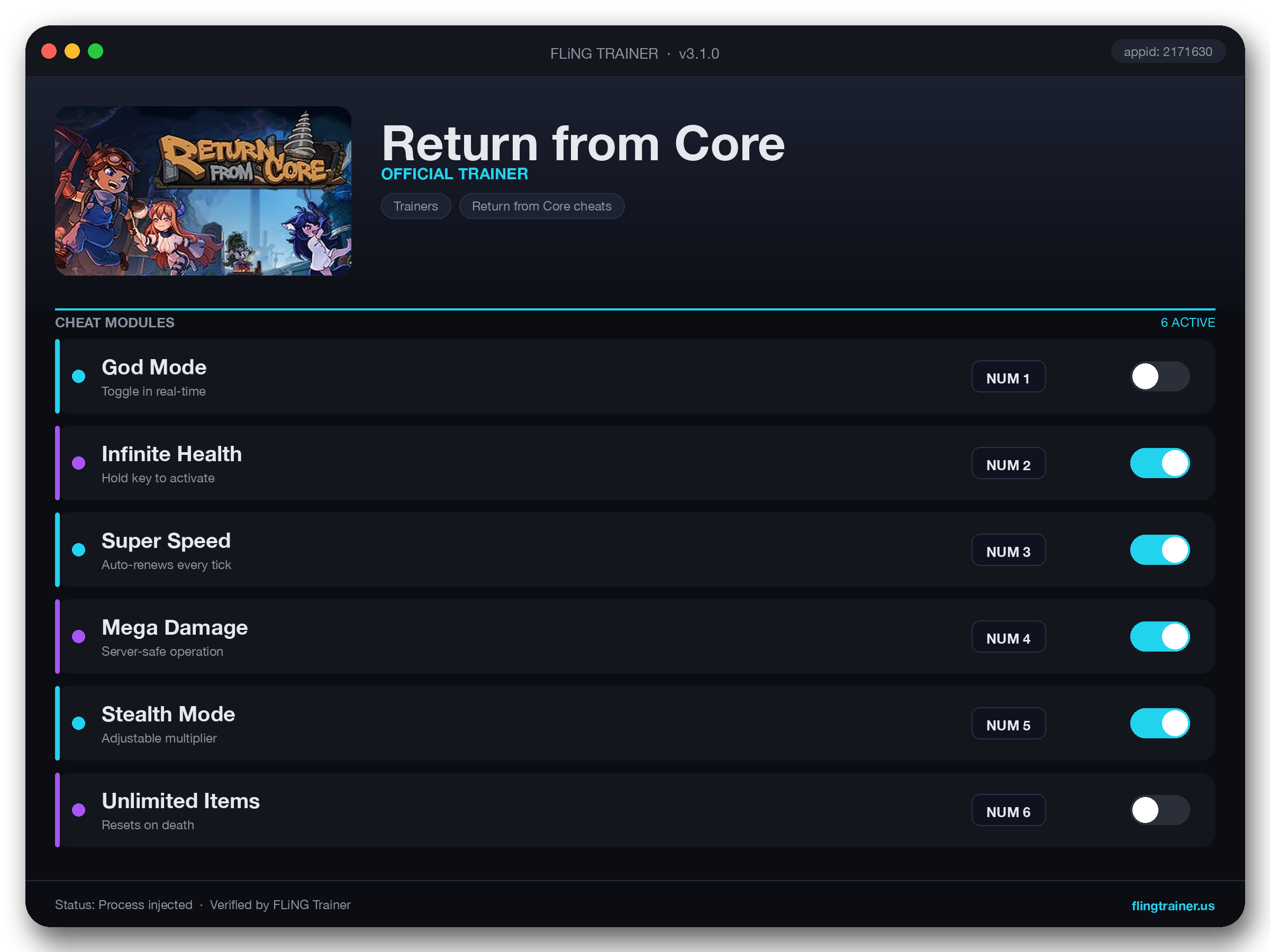 Return from Core Trainer interface