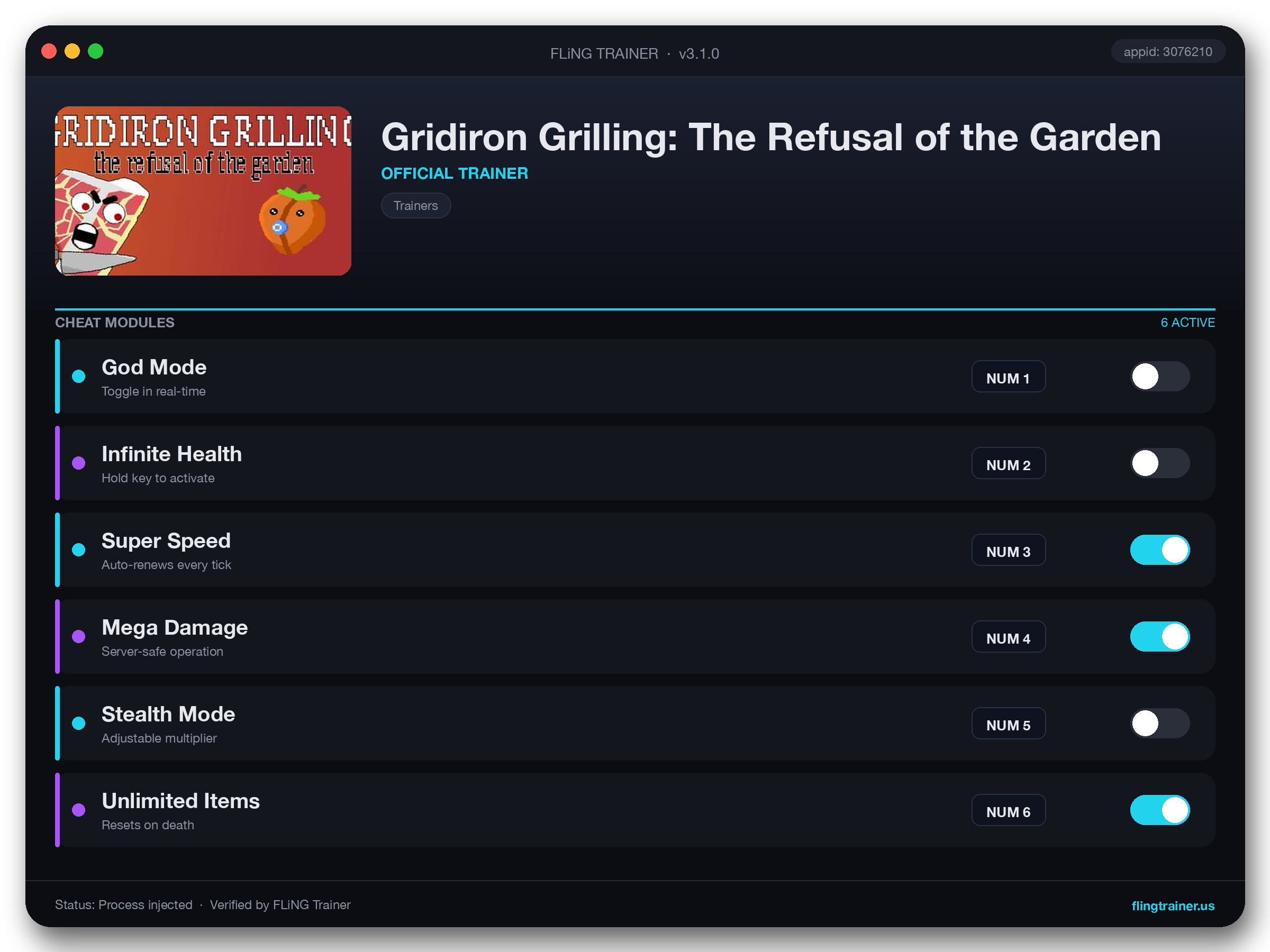 Gridiron Grilling: The Refusal of the Garden Trainer interface