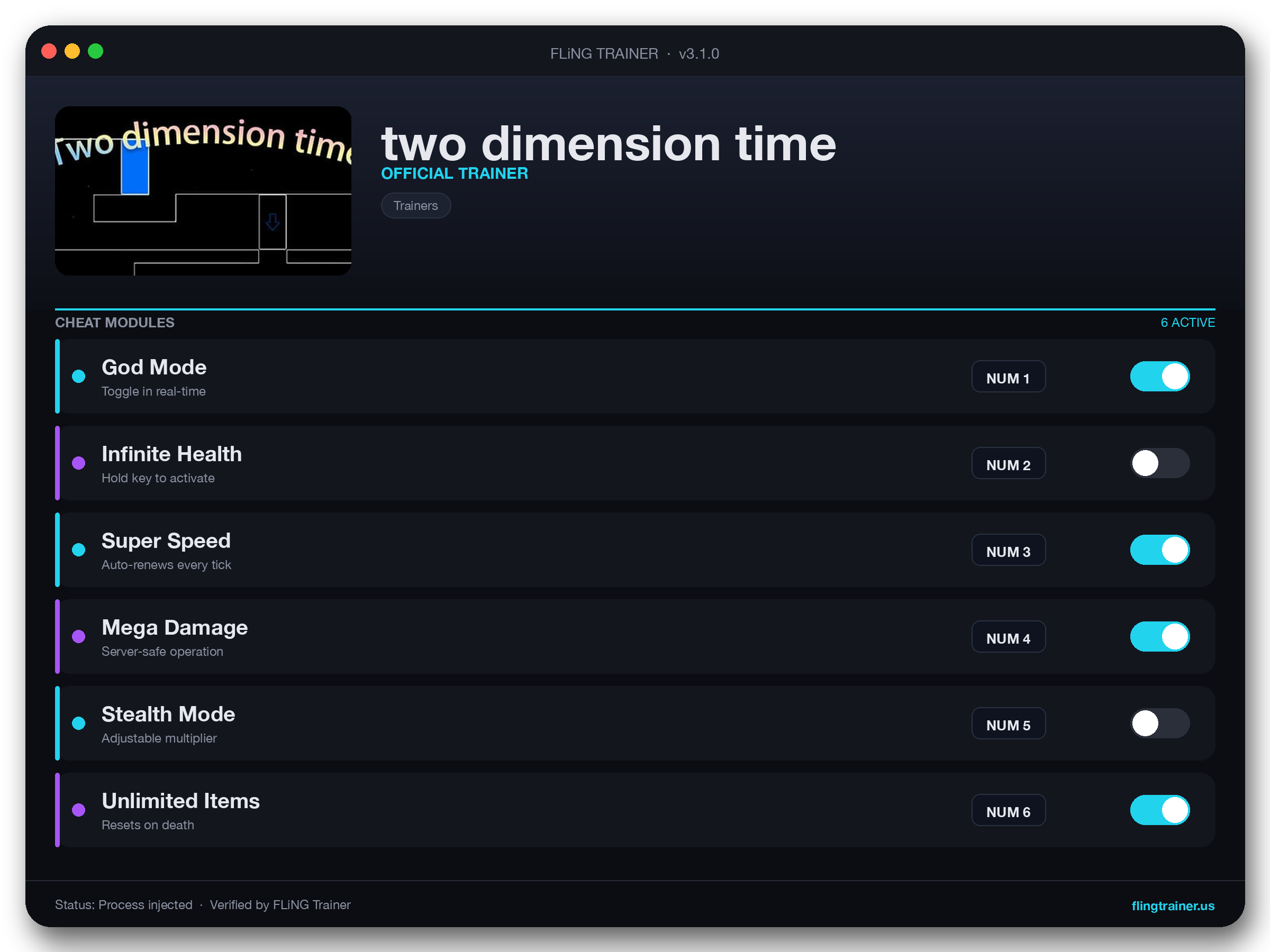 two dimension time Trainer interface