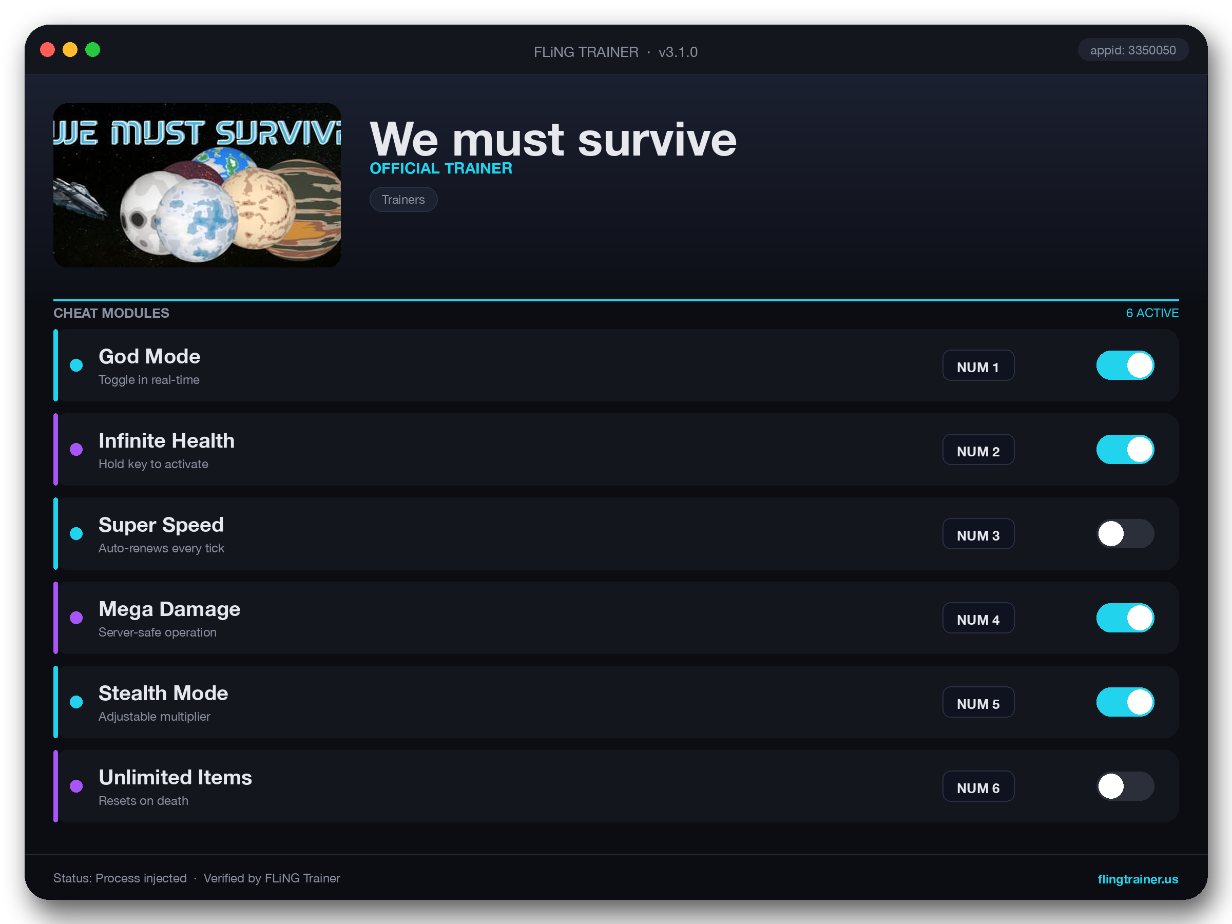 We must survive Trainer interface