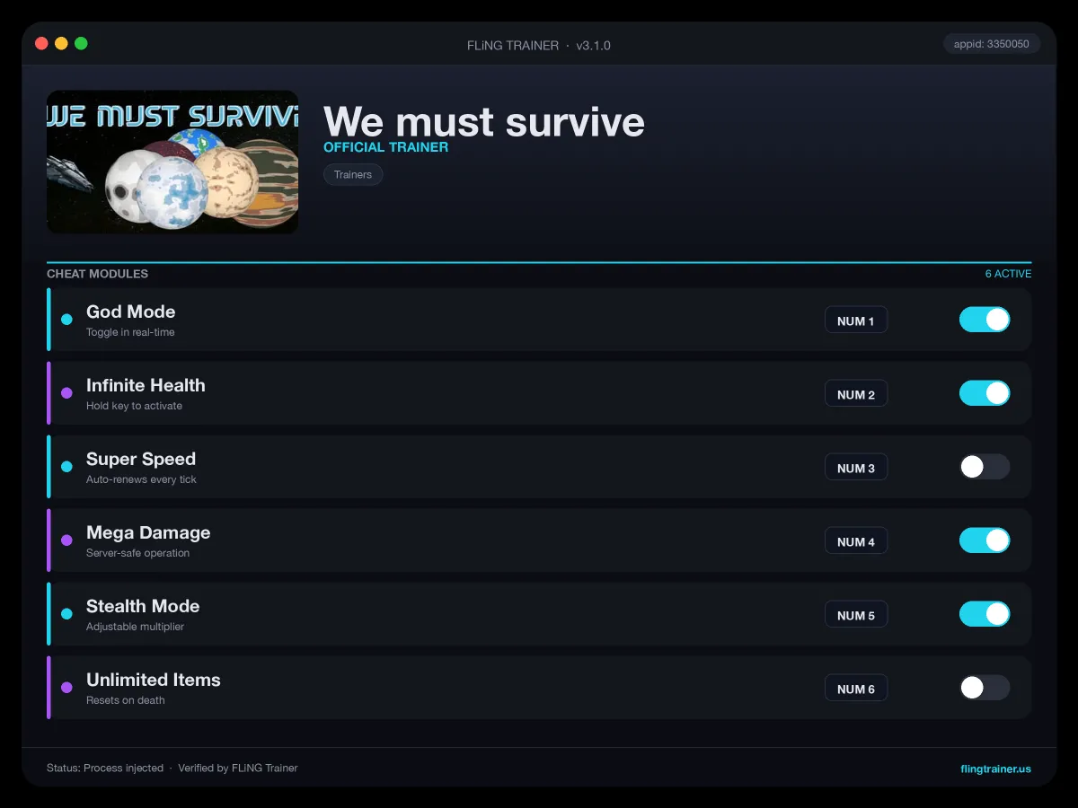 We must survive Trainer interface