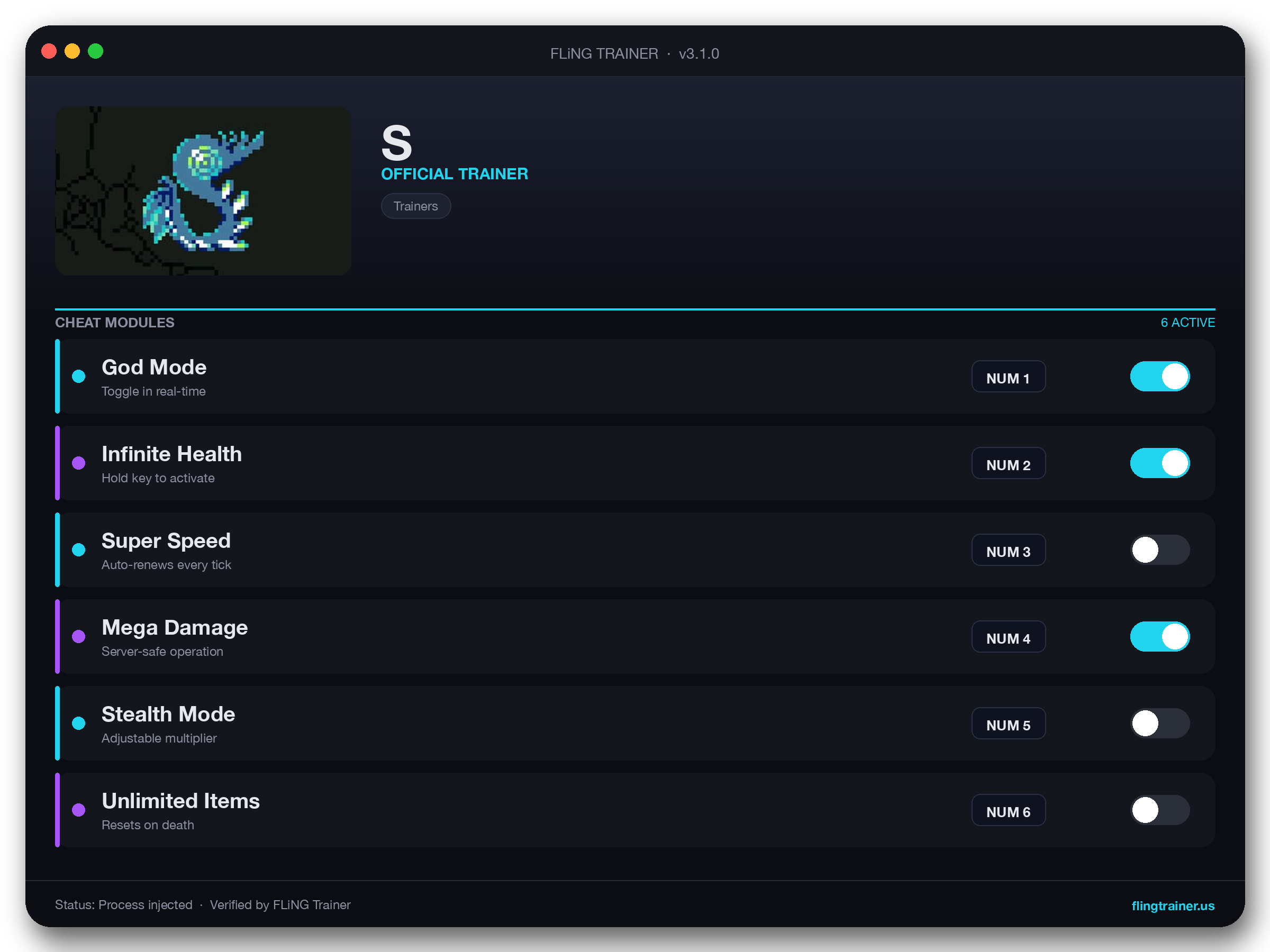 S Trainer interface