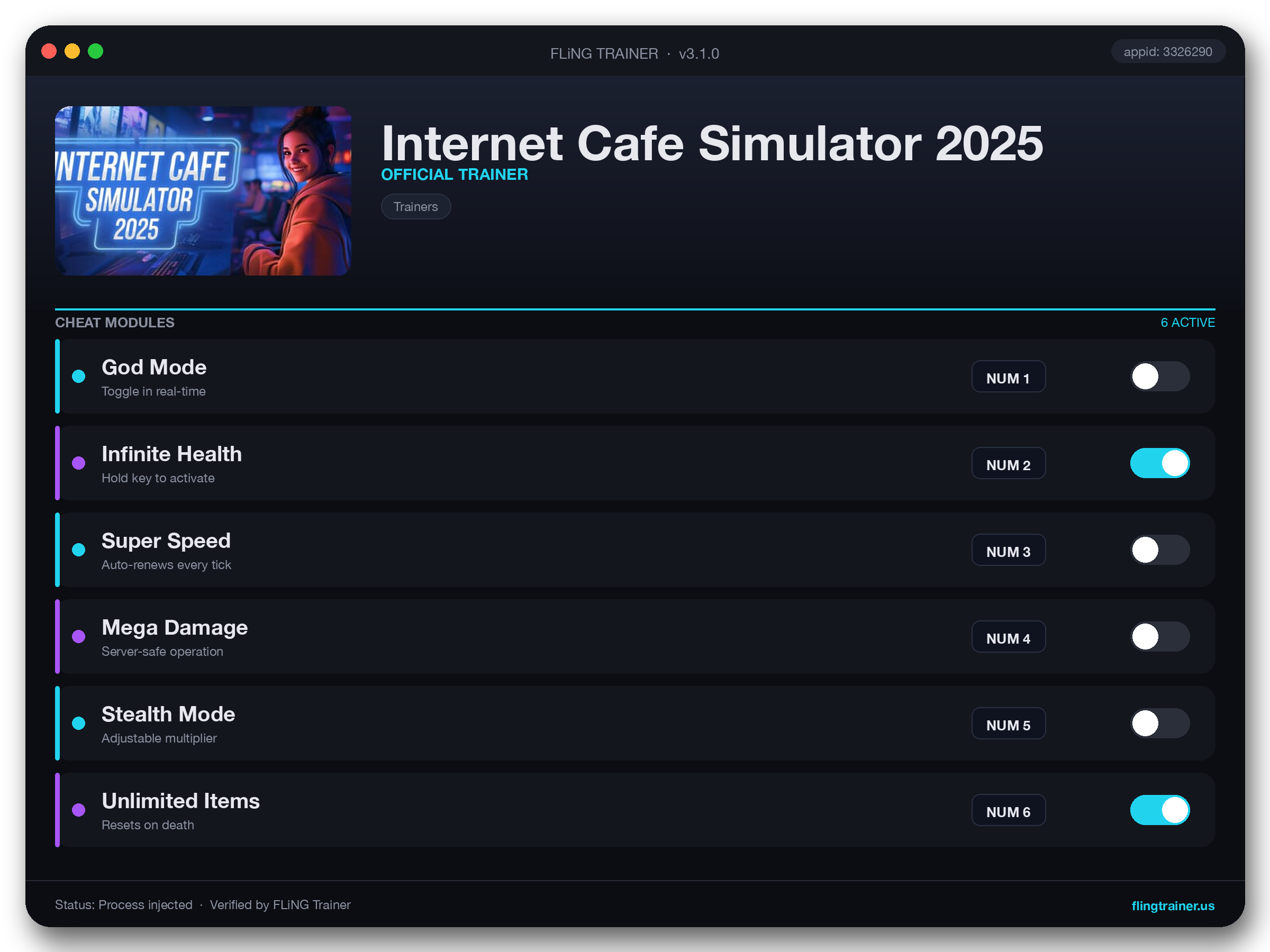 Internet Cafe Simulator 2025 Trainer interface