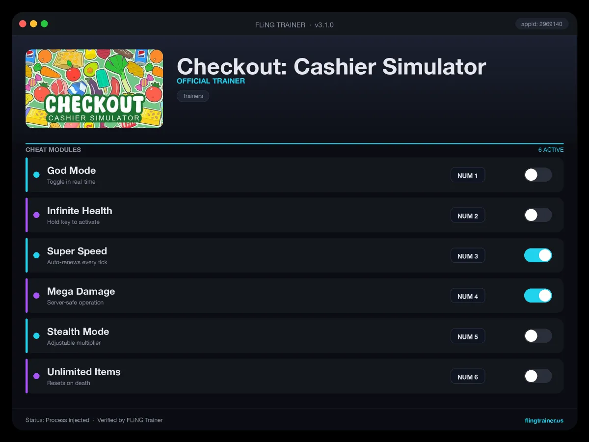 Checkout: Cashier Simulator Trainer interface