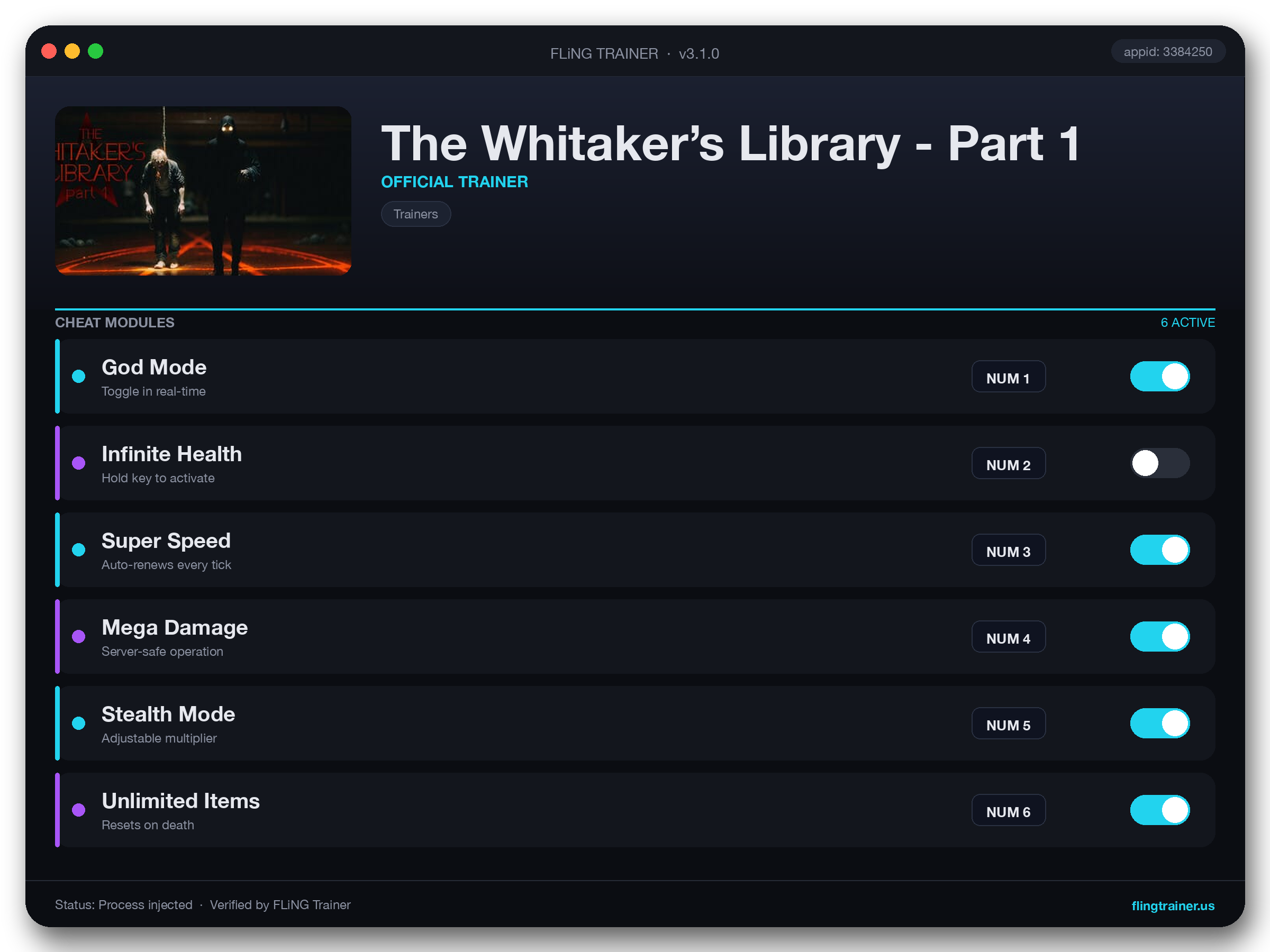 The Whitaker’s Library - Part 1 Trainer interface