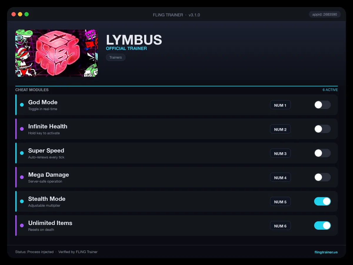 LYMBUS Trainer interface
