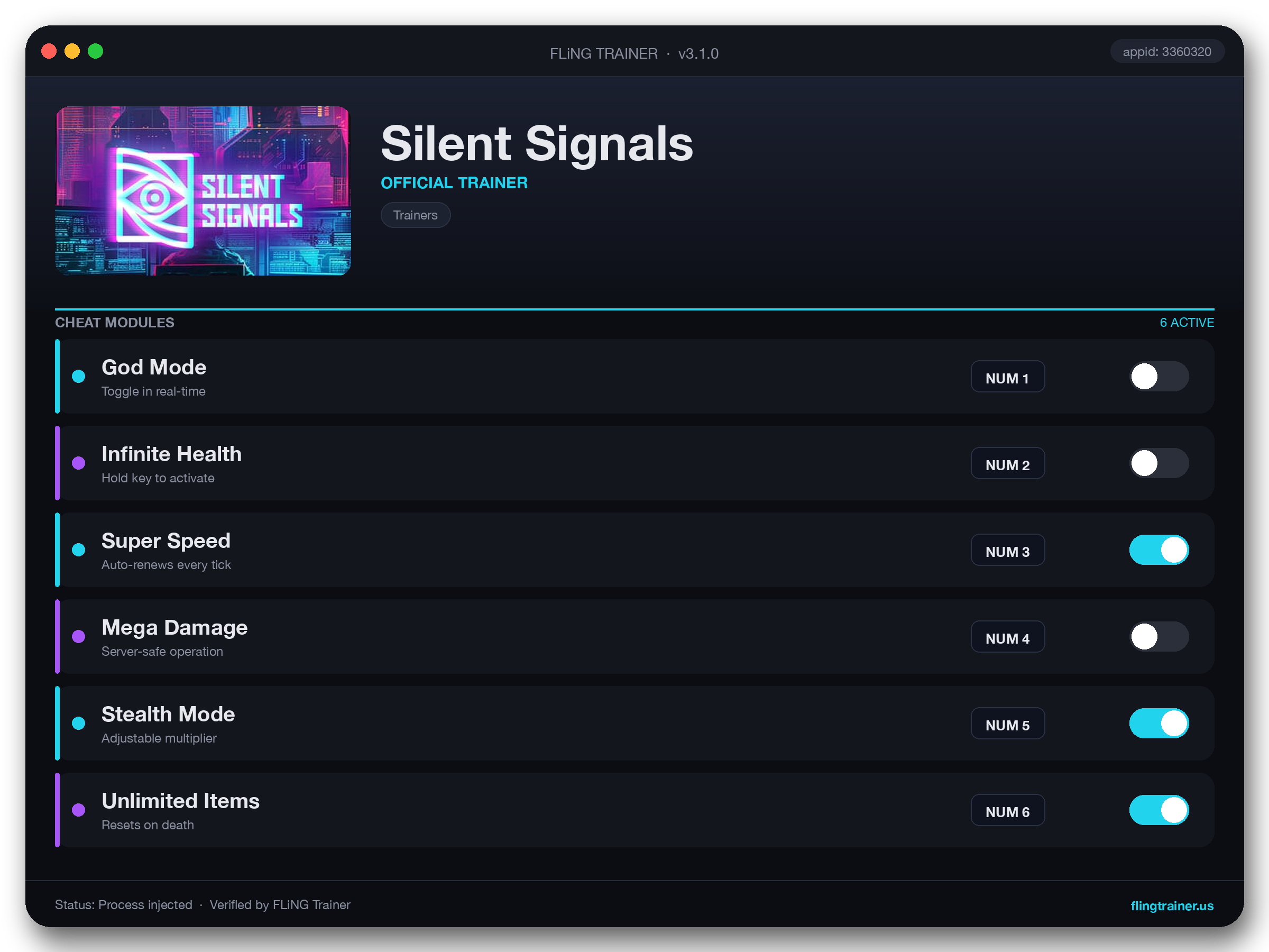 Silent Signals Trainer interface