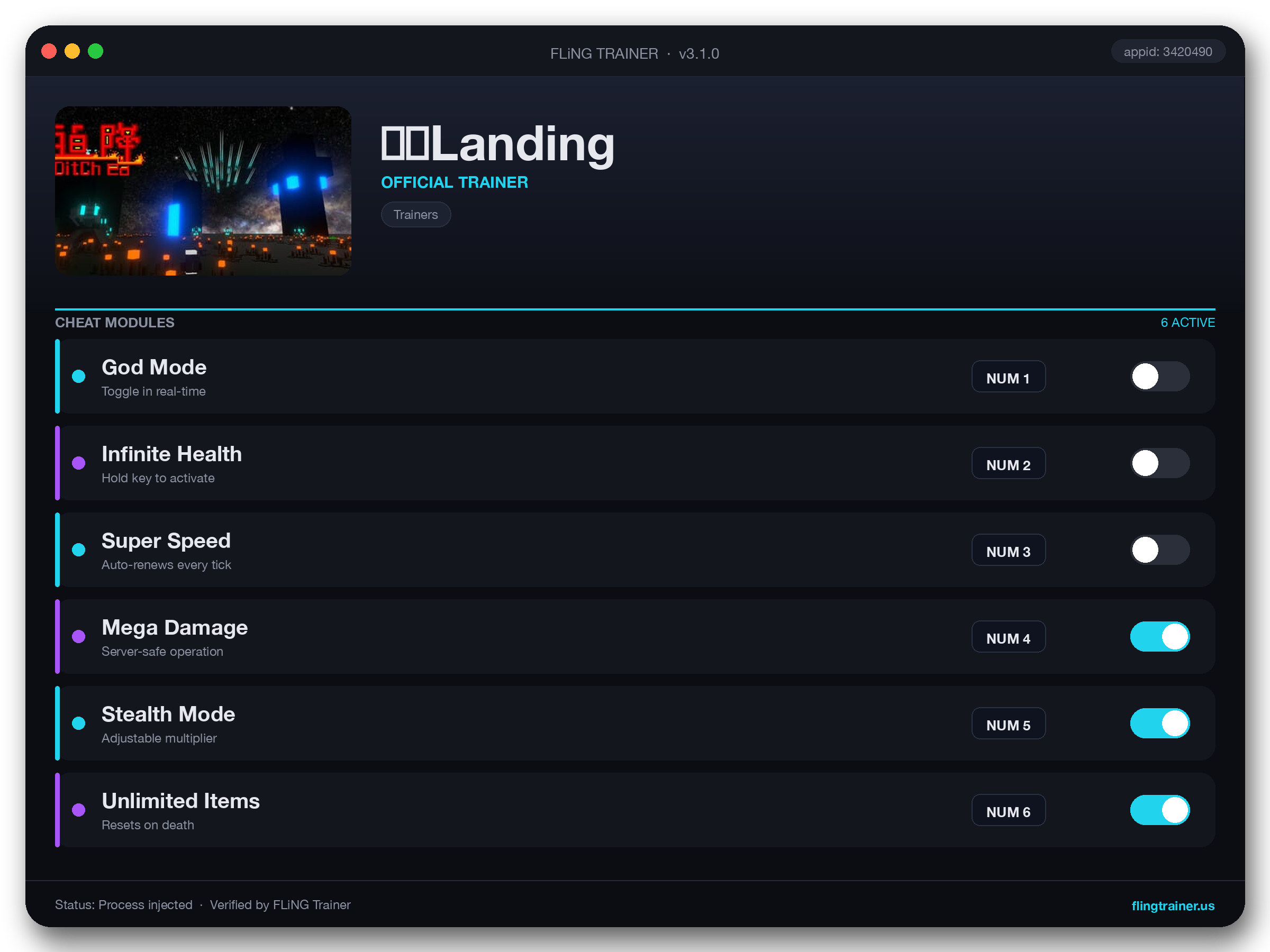 迫降Landing Trainer interface