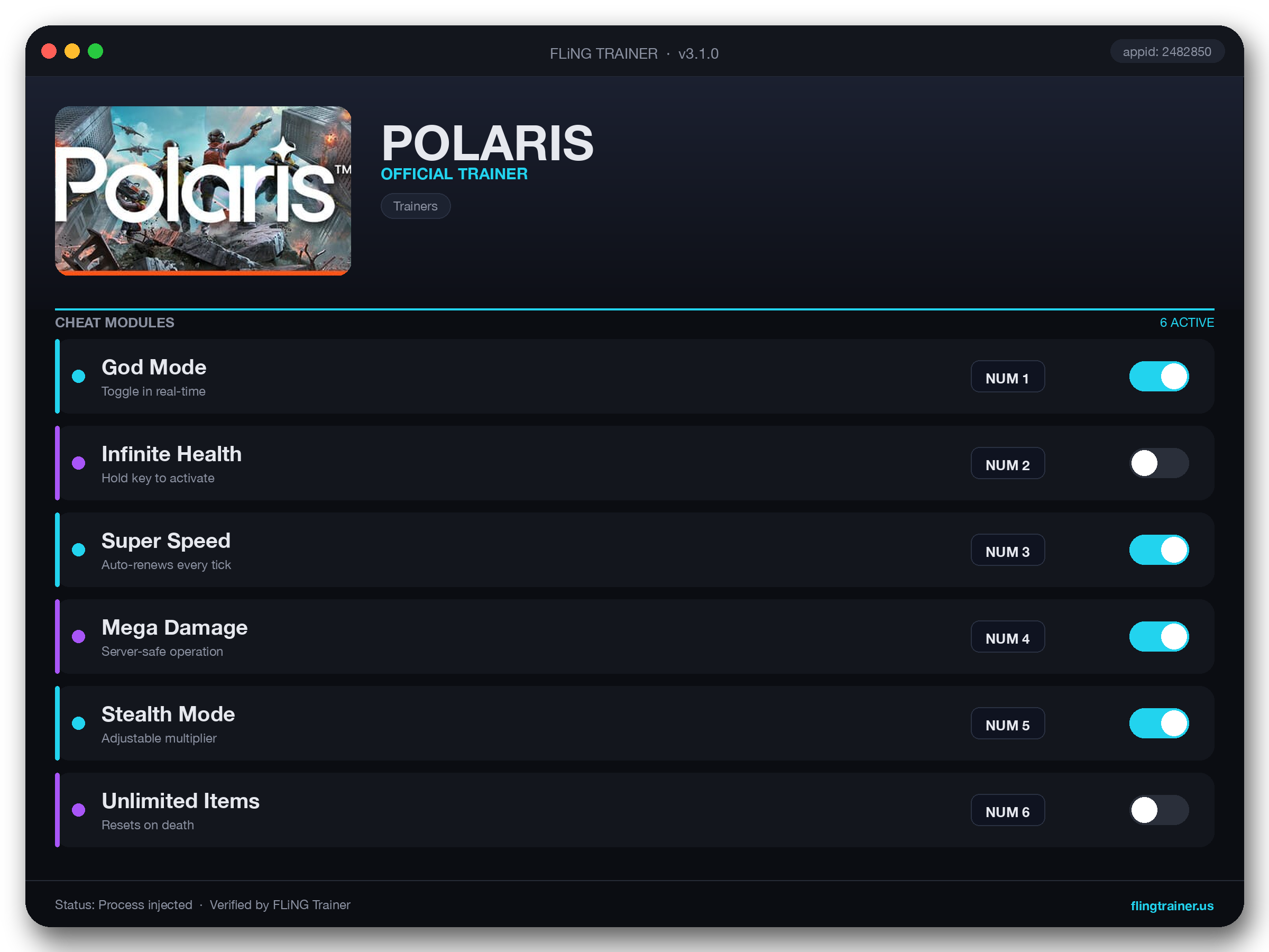 POLARIS Trainer interface