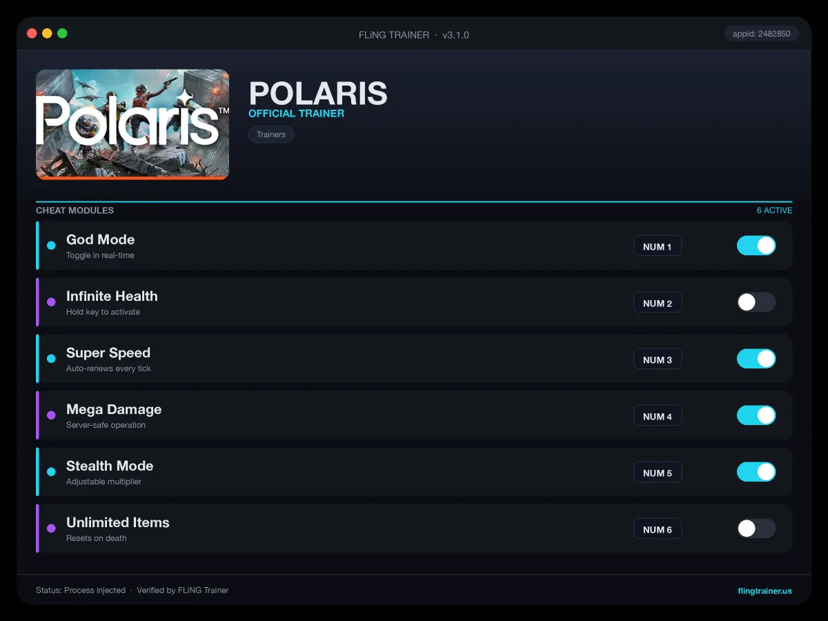 POLARIS Trainer interface