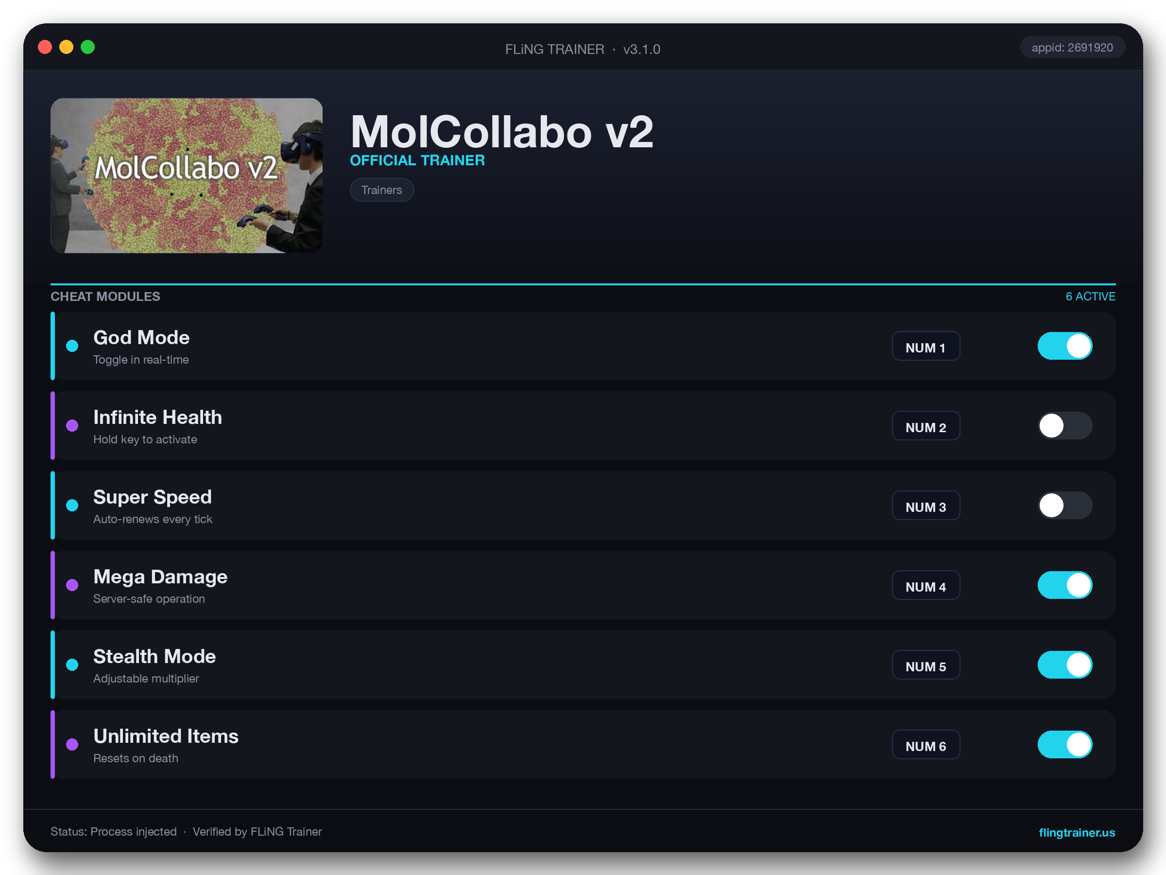 MolCollabo v2 Trainer interface