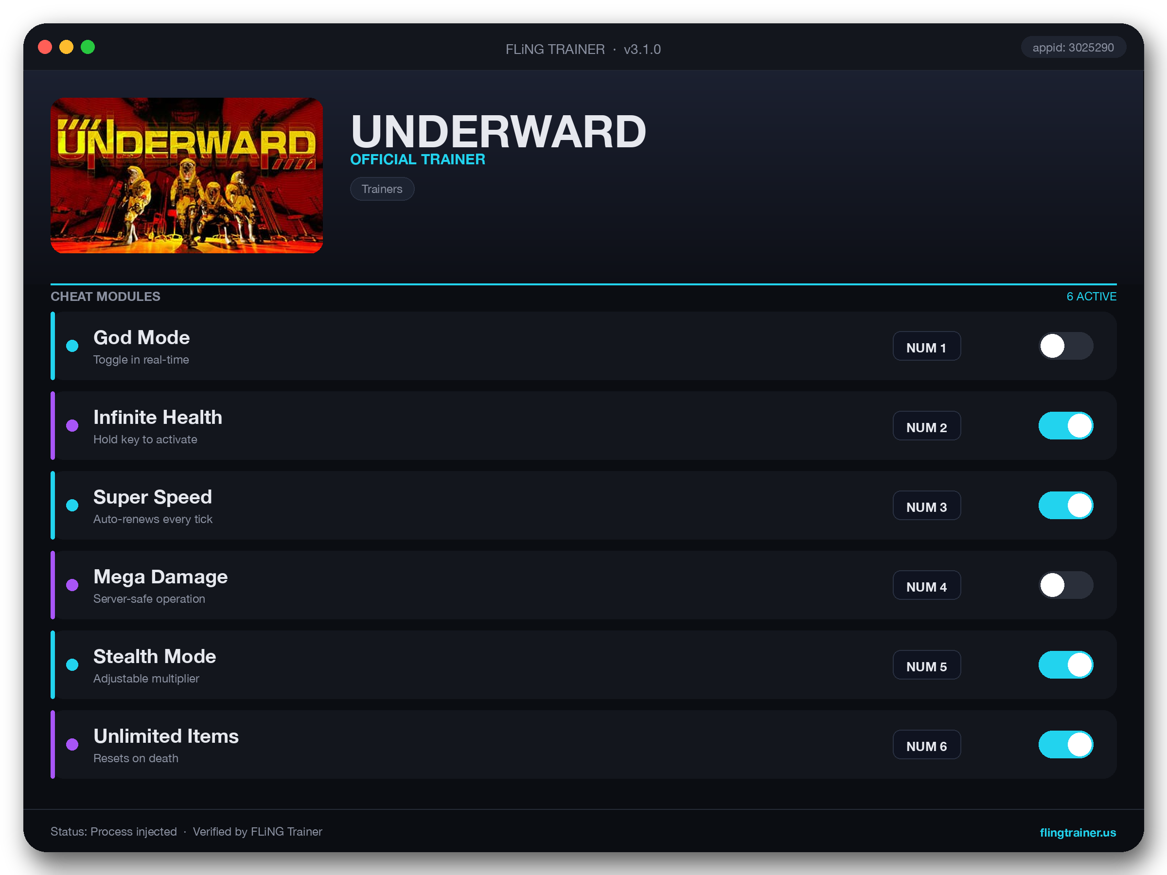 UNDERWARD Trainer interface