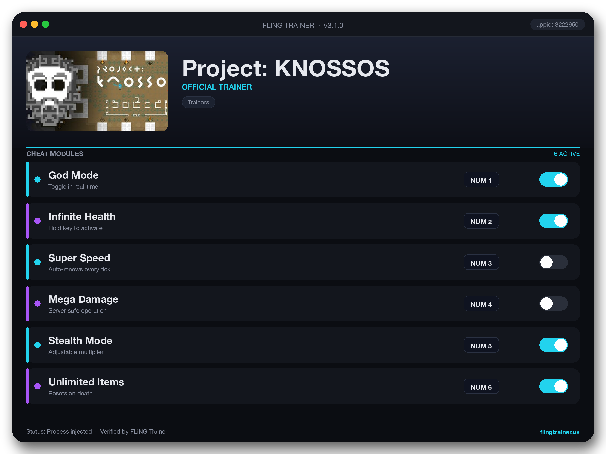 Project: KNOSSOS Trainer interface
