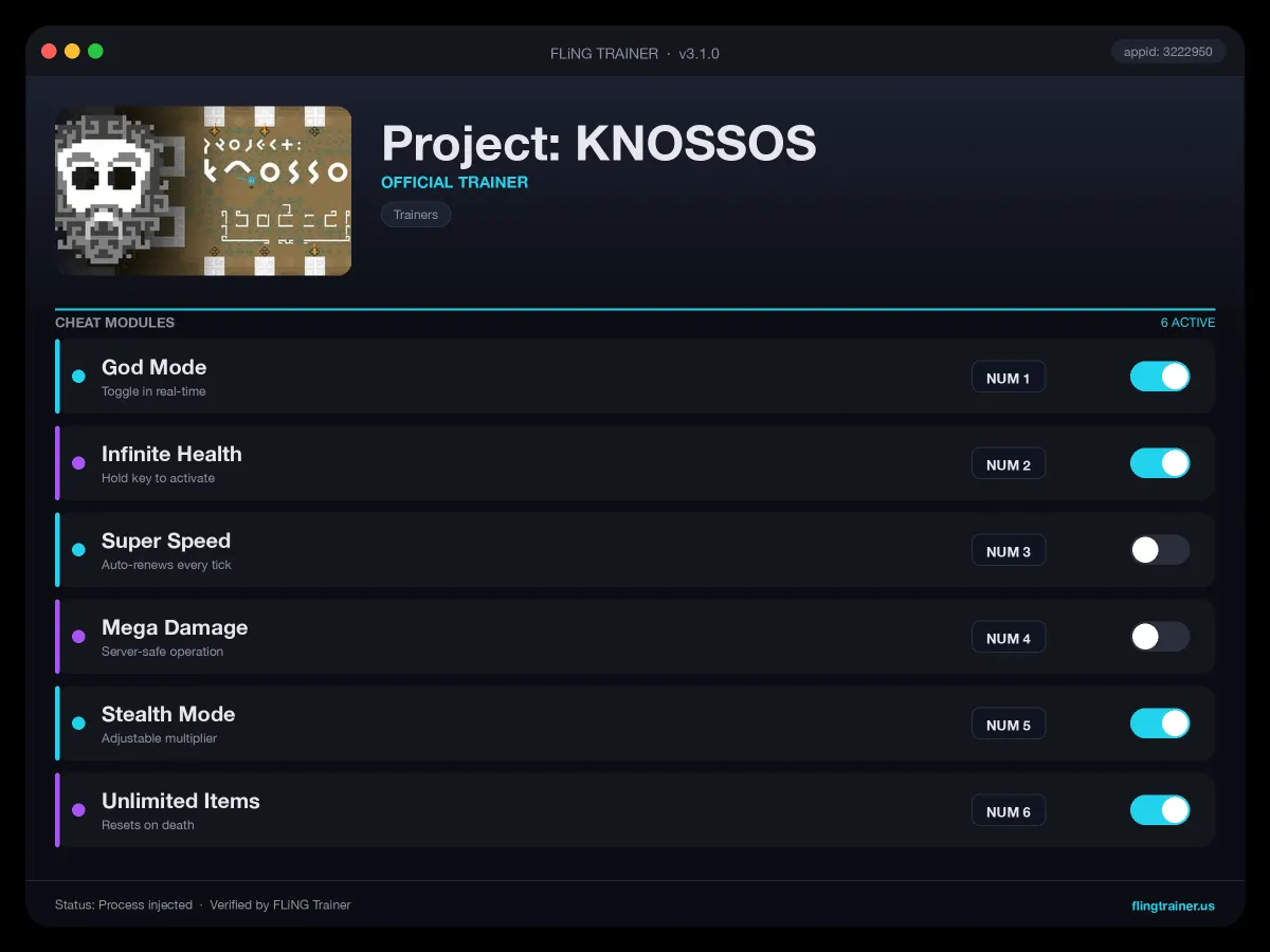 Project: KNOSSOS Trainer interface