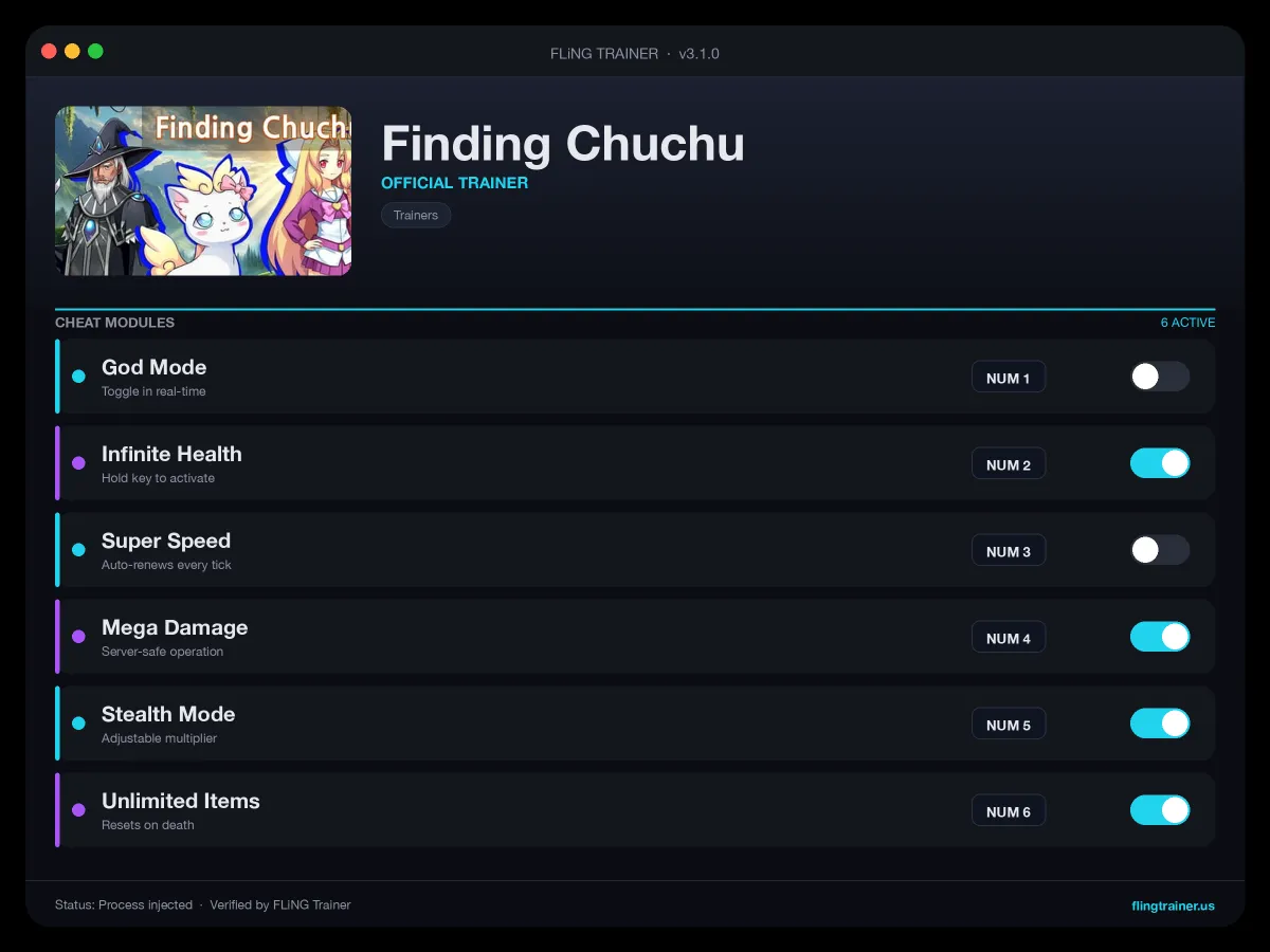 Finding Chuchu Trainer interface