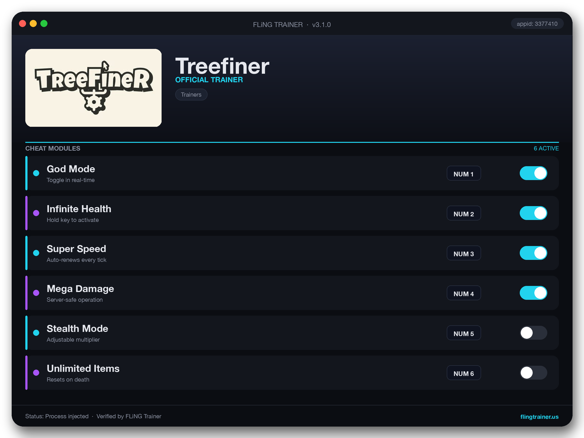 Treefiner Trainer interface