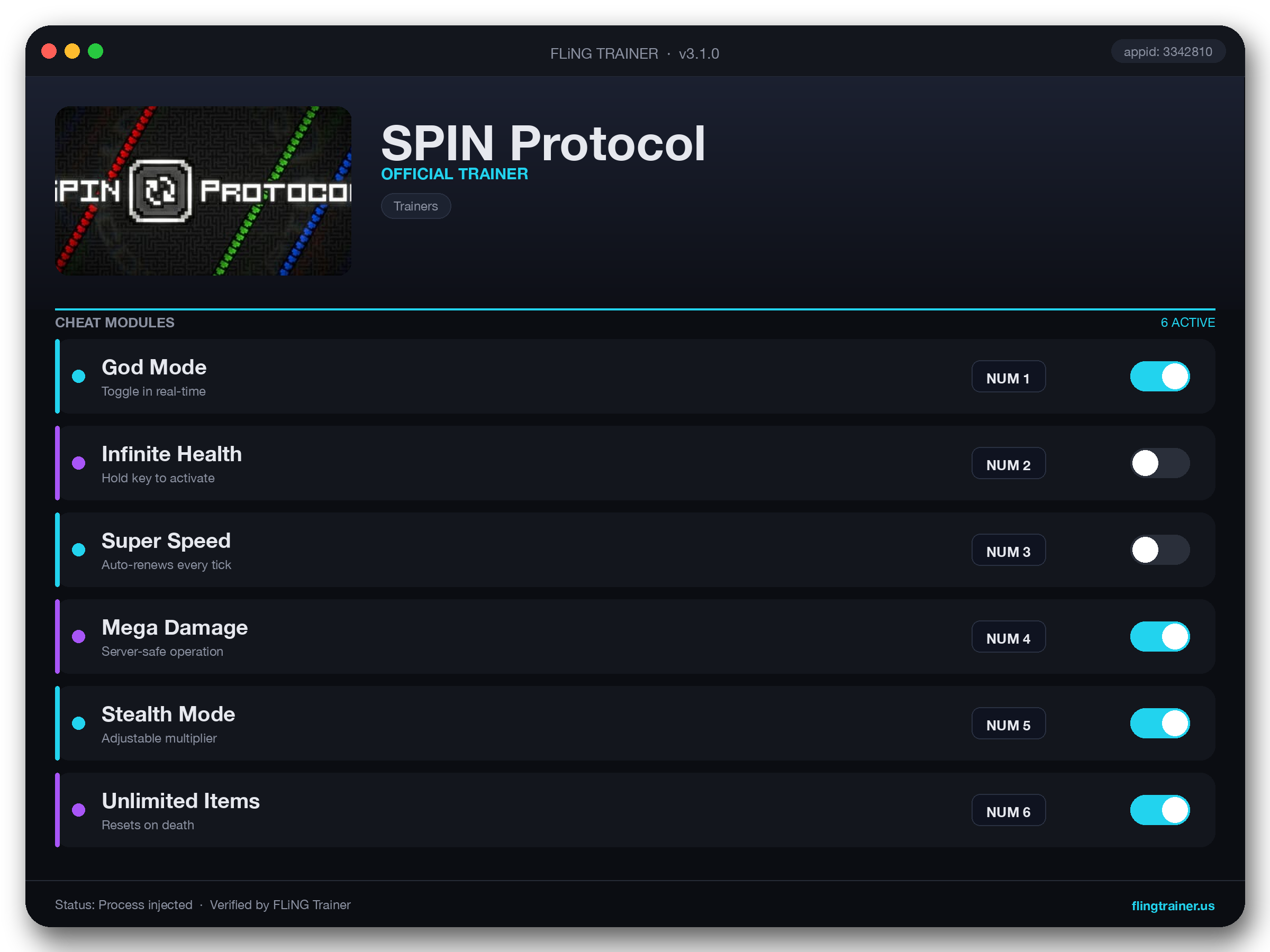 SPIN Protocol Trainer interface