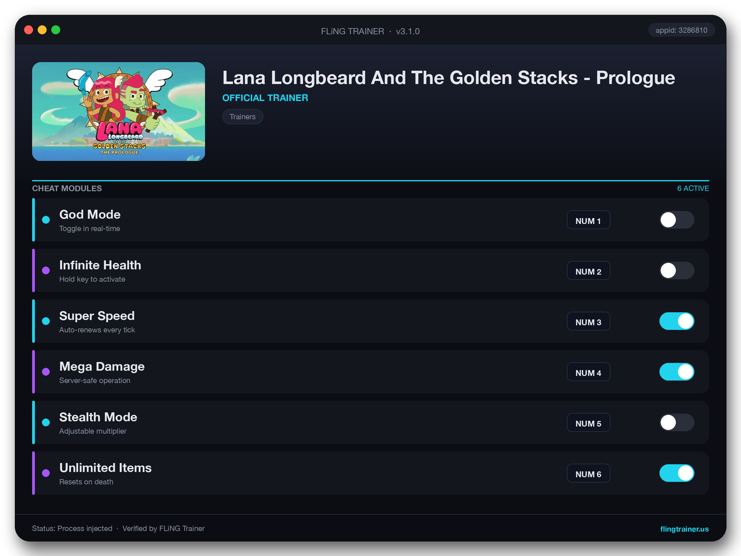 Lana Longbeard And The Golden Stacks - Prologue Trainer interface