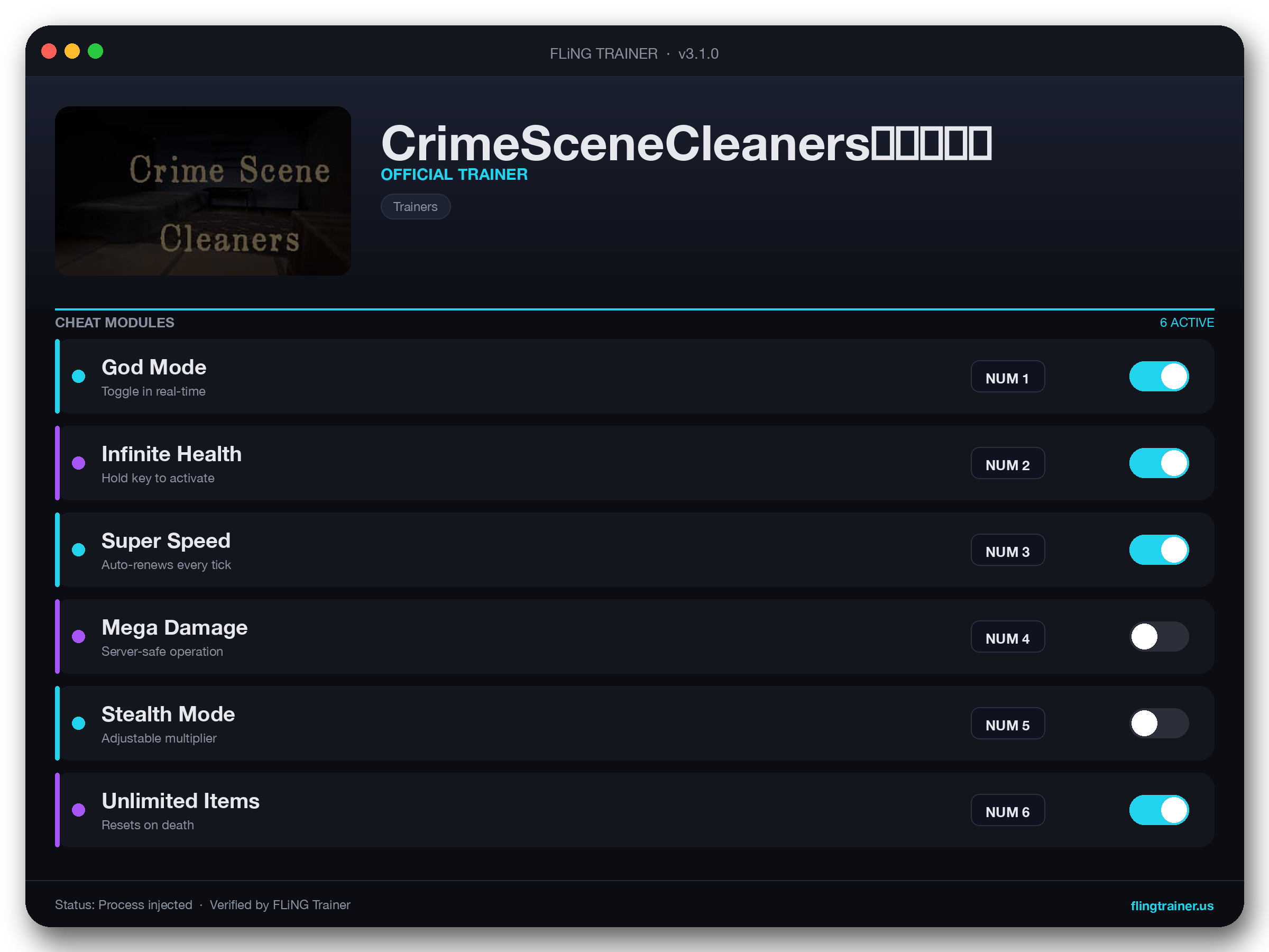 CrimeSceneCleaners|特殊清掃 Trainer interface