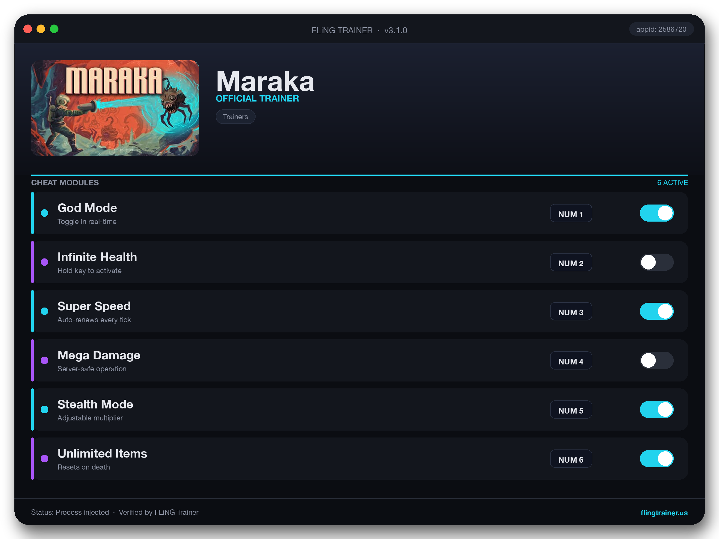 Maraka Trainer interface