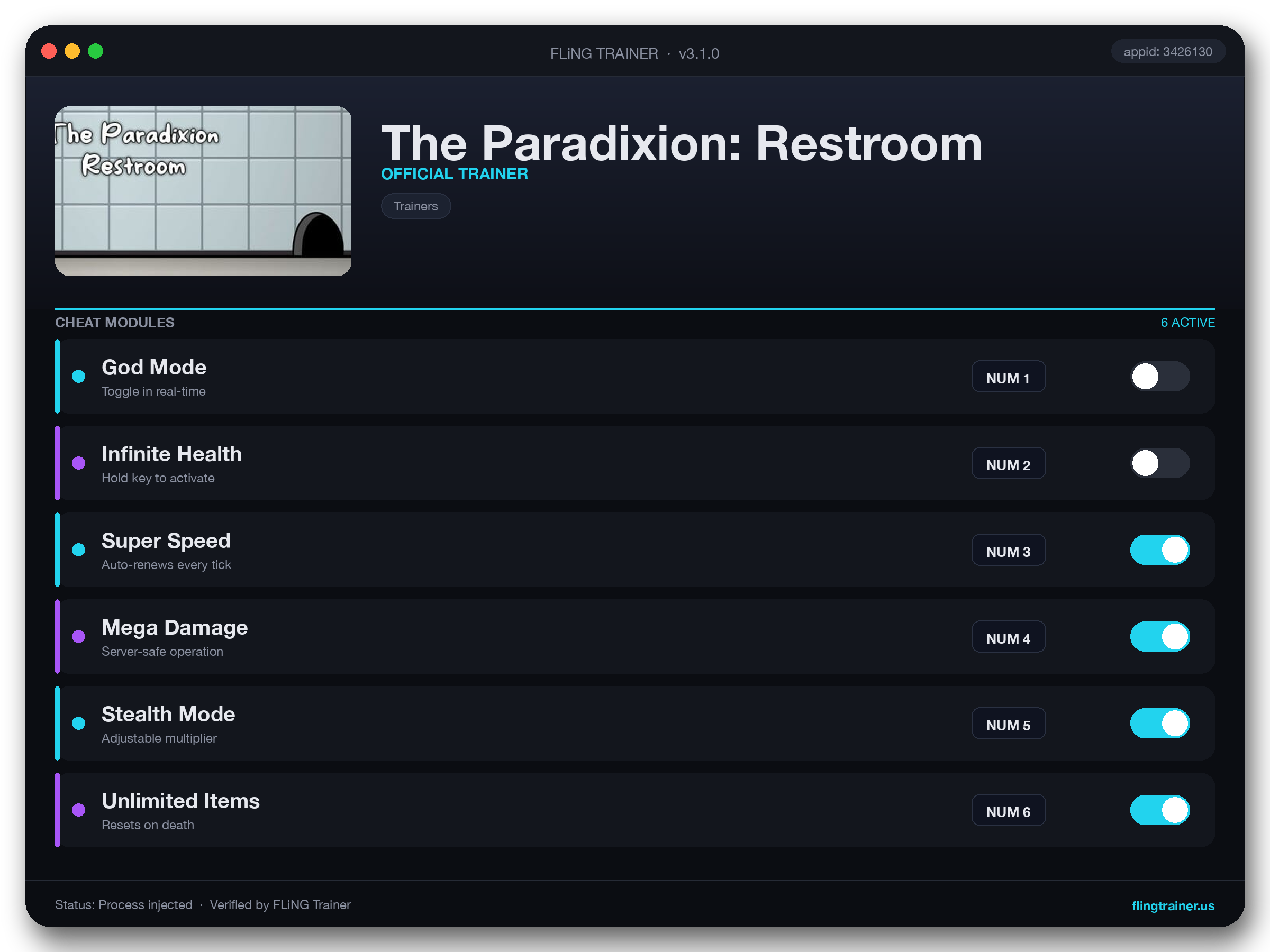 The Paradixion: Restroom Trainer interface