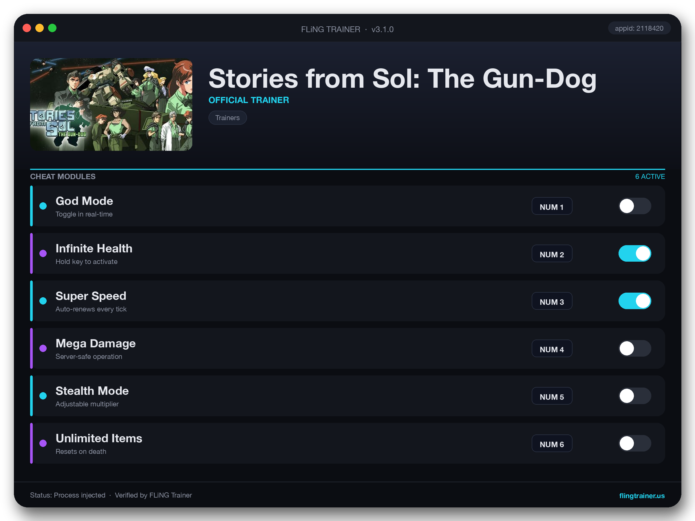 Stories from Sol: The Gun-Dog Trainer interface