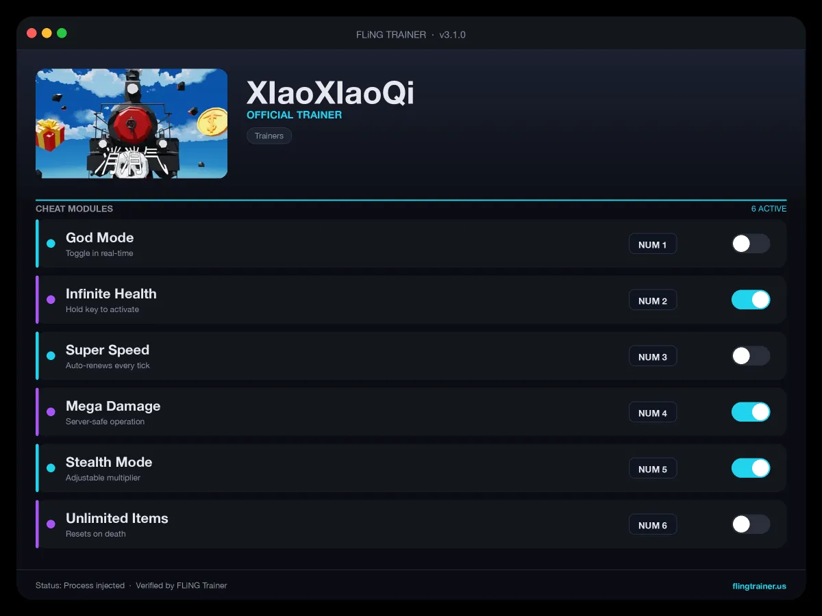 XIaoXIaoQi Trainer interface