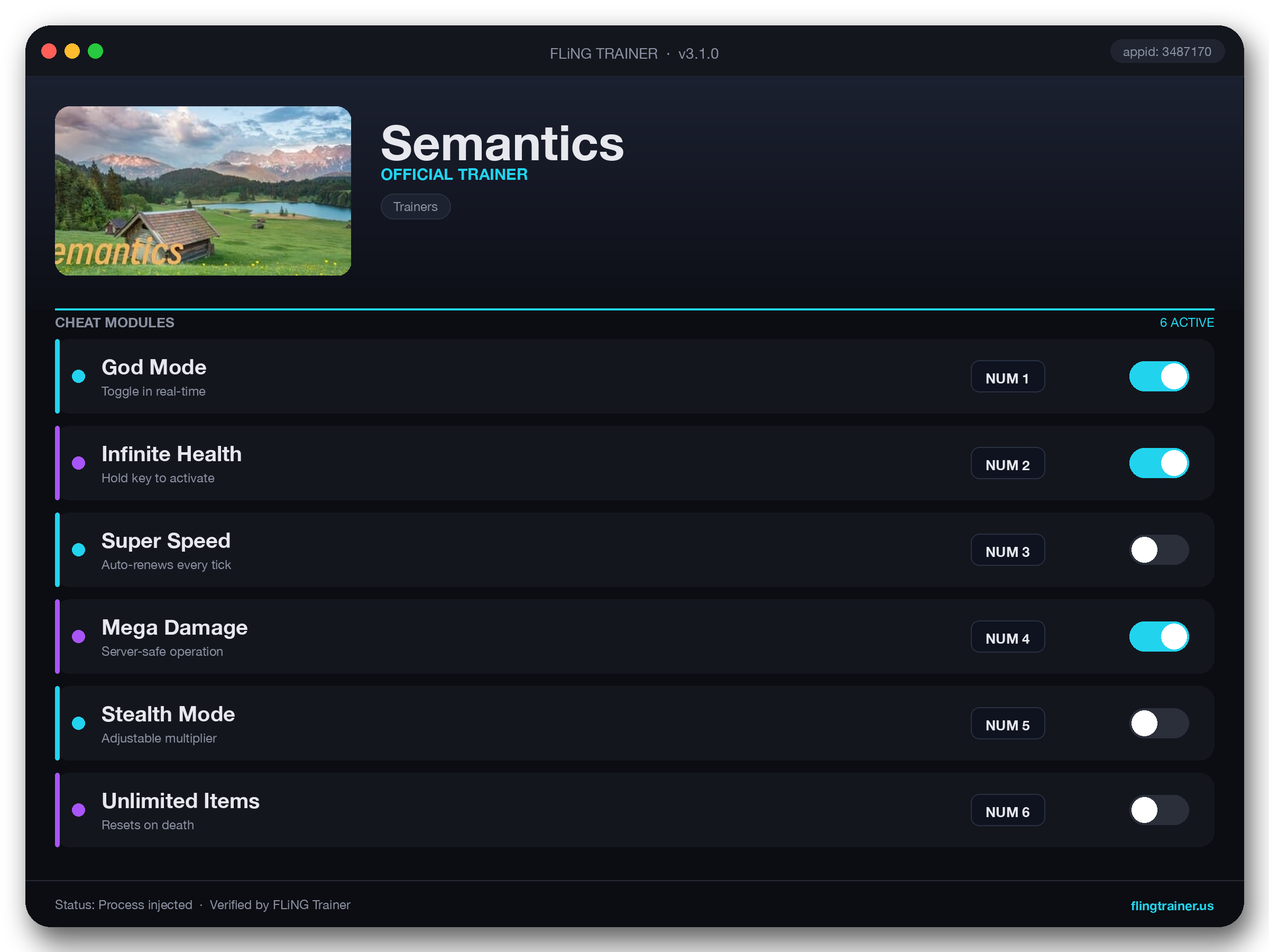 Semantics Trainer interface