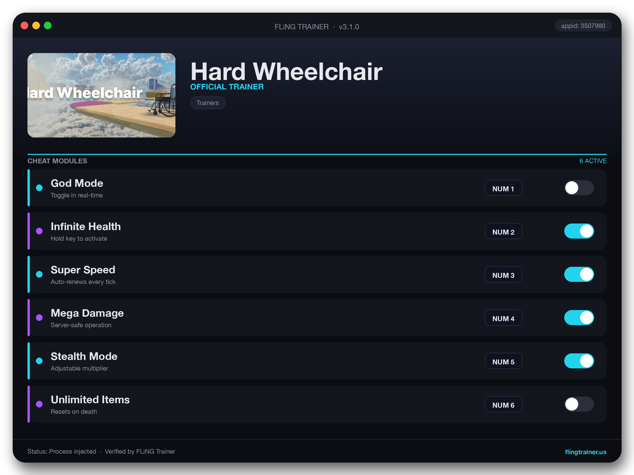 Hard Wheelchair Trainer interface
