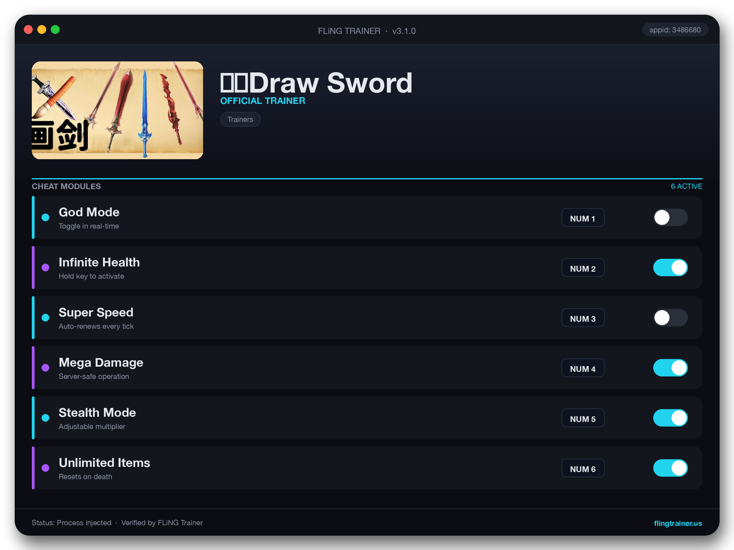 画剑Draw Sword Trainer interface