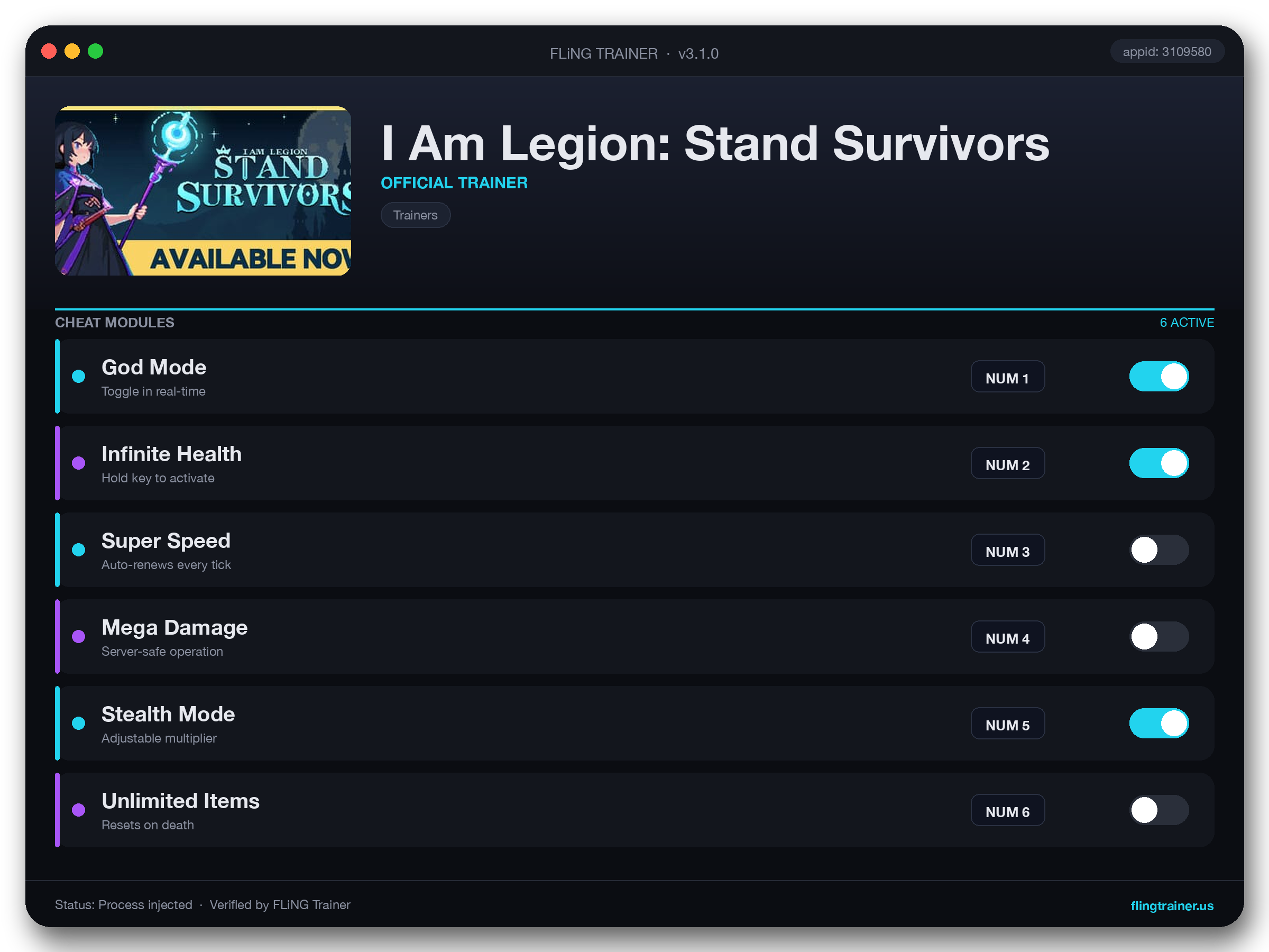 I Am Legion: Stand Survivors Trainer interface