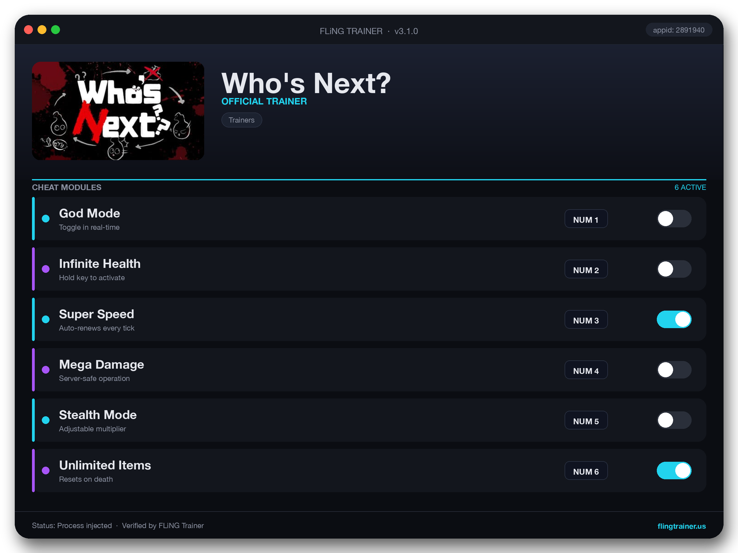 Who's Next? Trainer interface