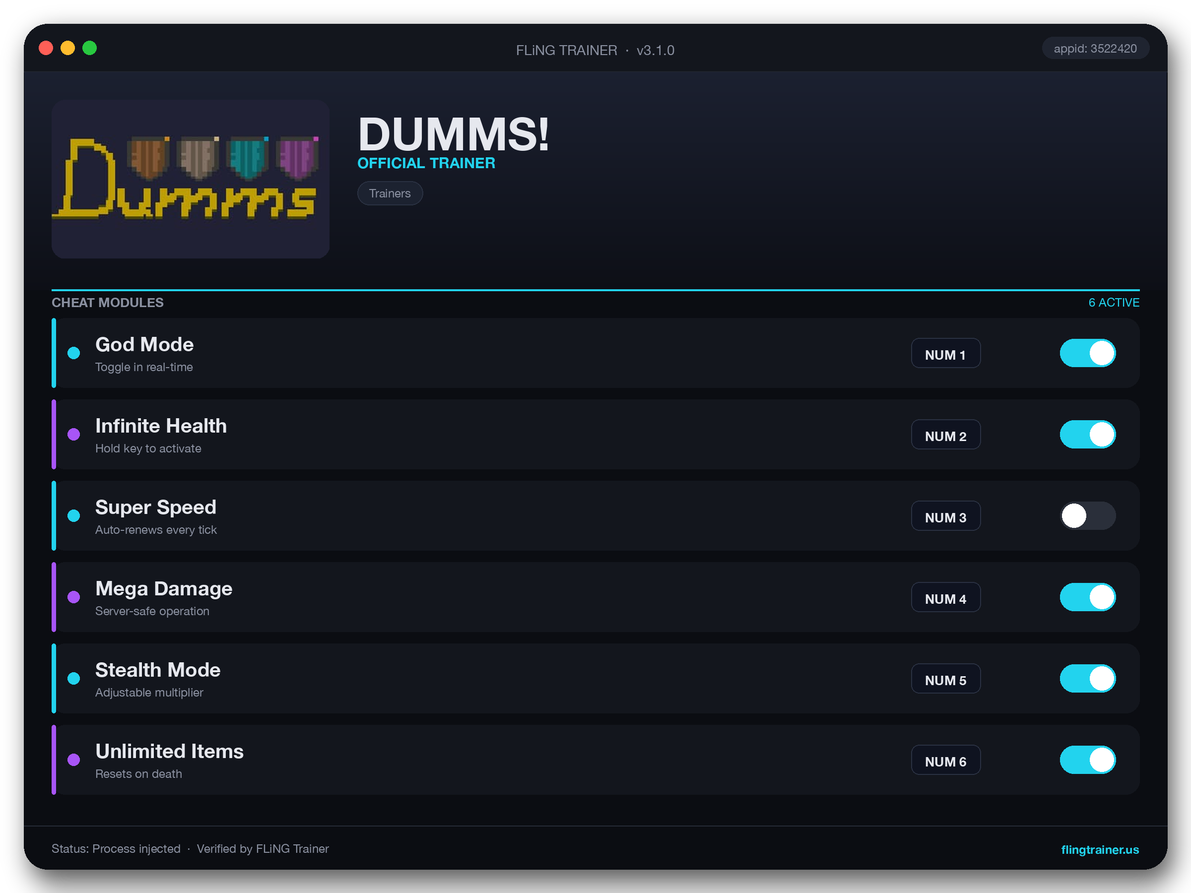 DUMMS! Trainer interface