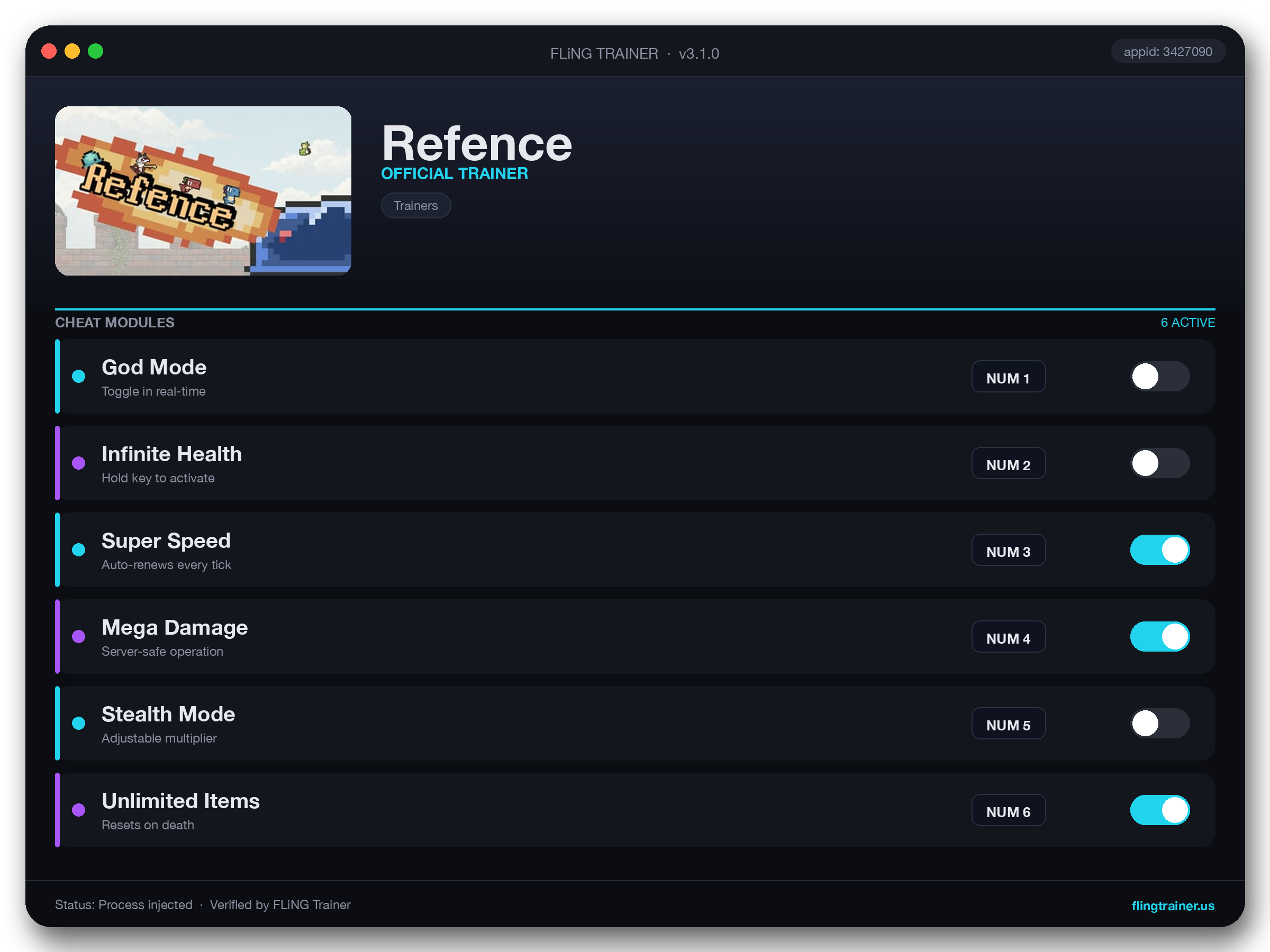 Refence Trainer interface