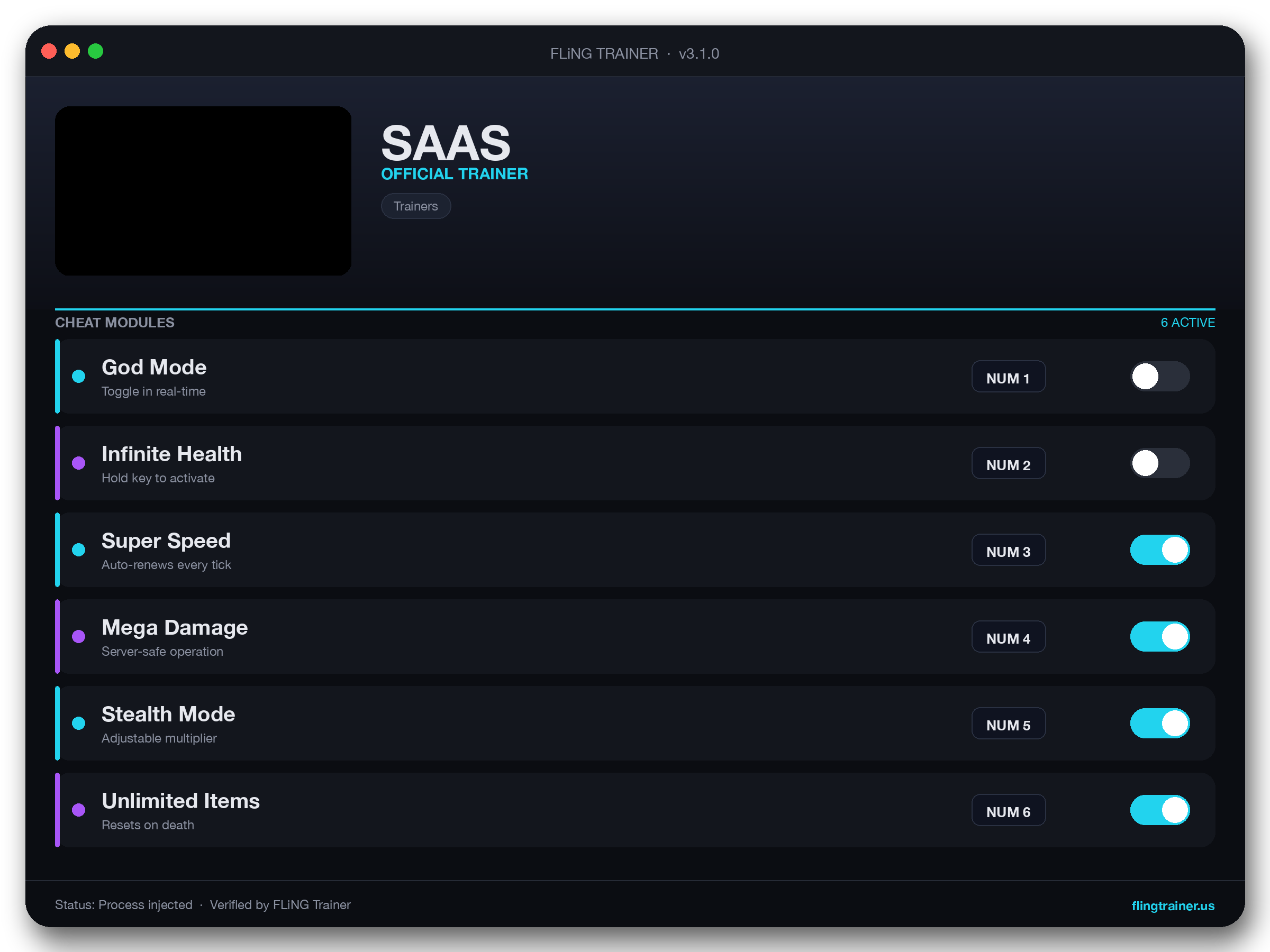 SAAS Trainer interface